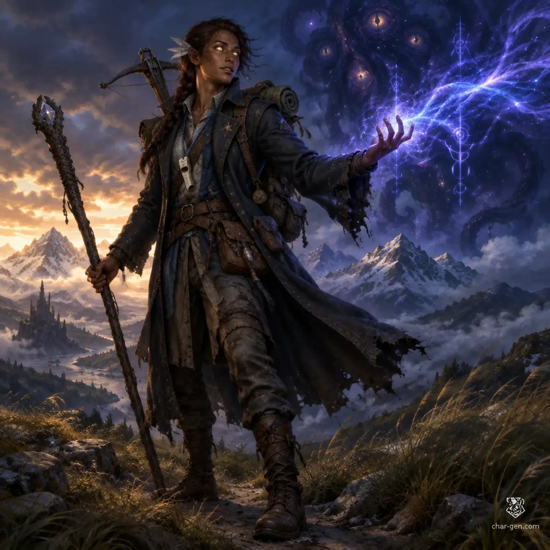 Kezra Vardos - AI-generated fantasy Character