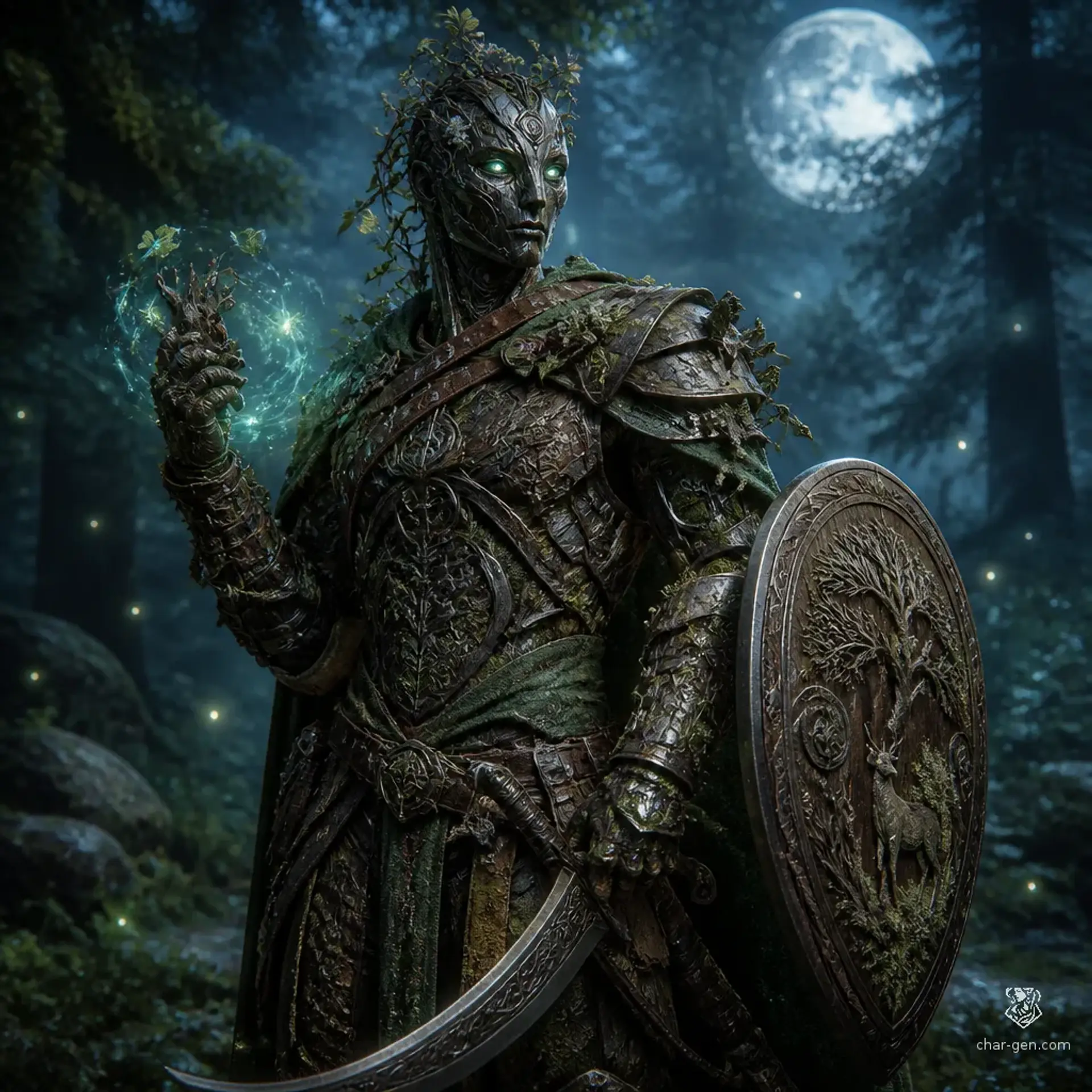 Dot Matrix - AI-generated fantasy Character