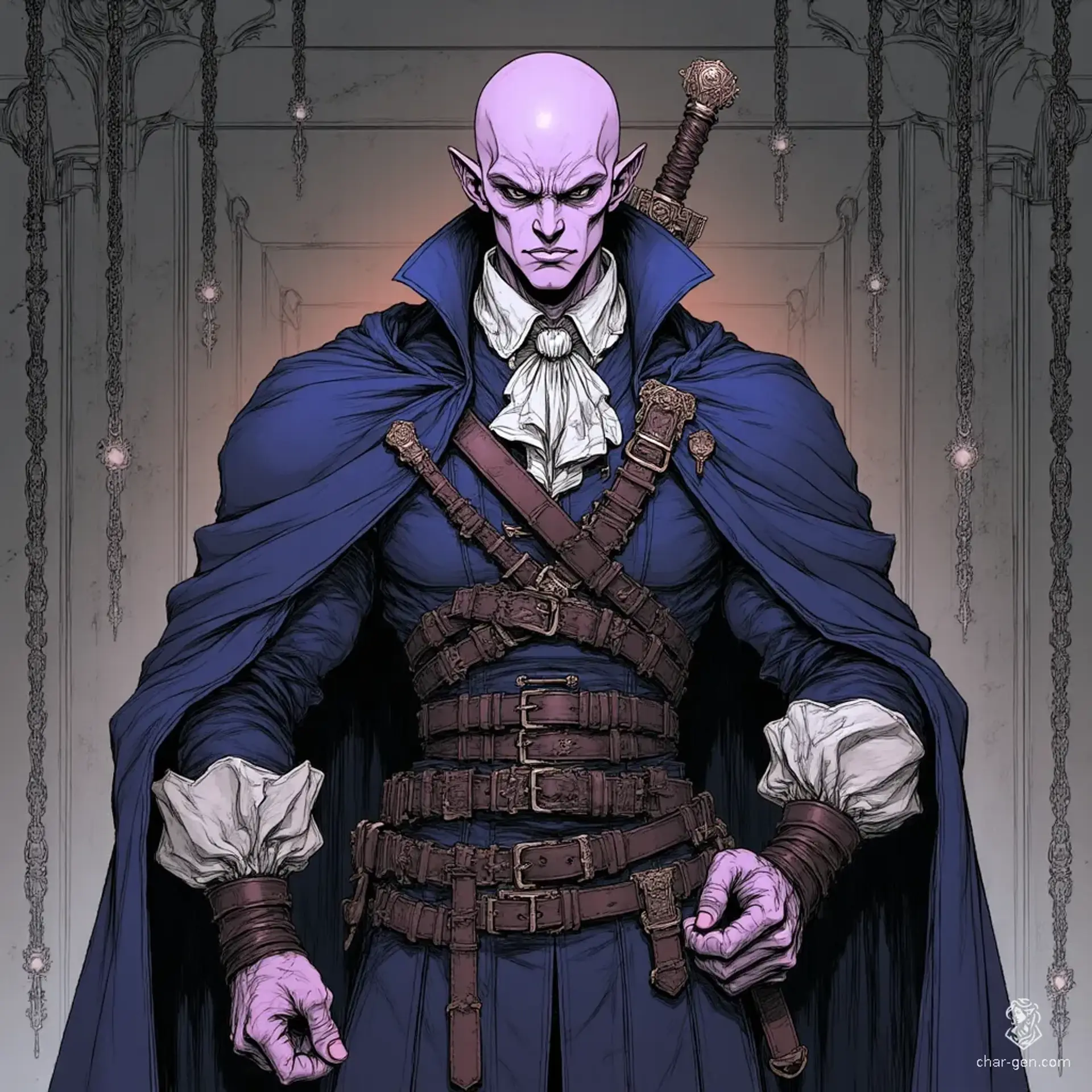 Shigeru Frestare - AI-generated fantasy NPC