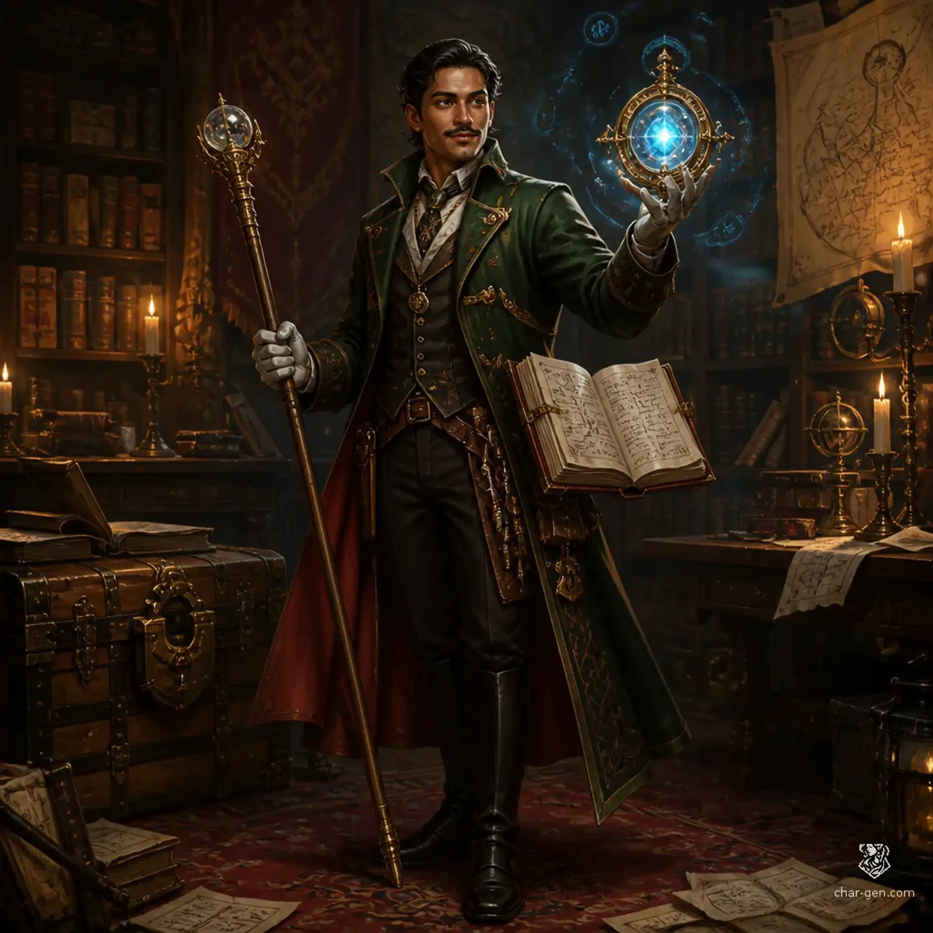Carlos Delgado - AI-generated fantasy Character