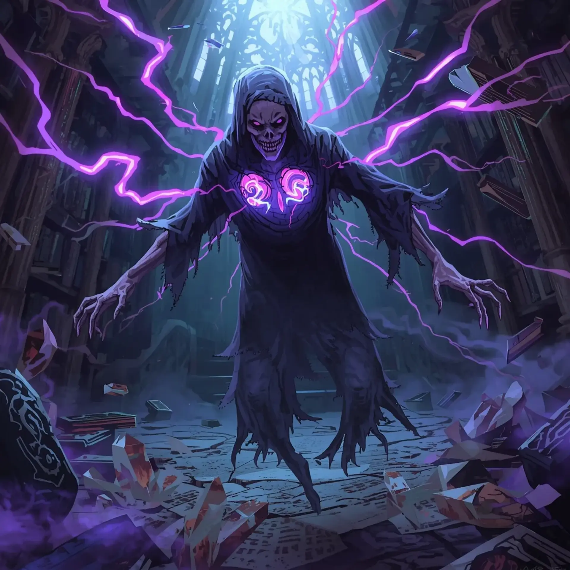 Mana-Bleed Wraith | Fantasy Monster Generated by CharGen