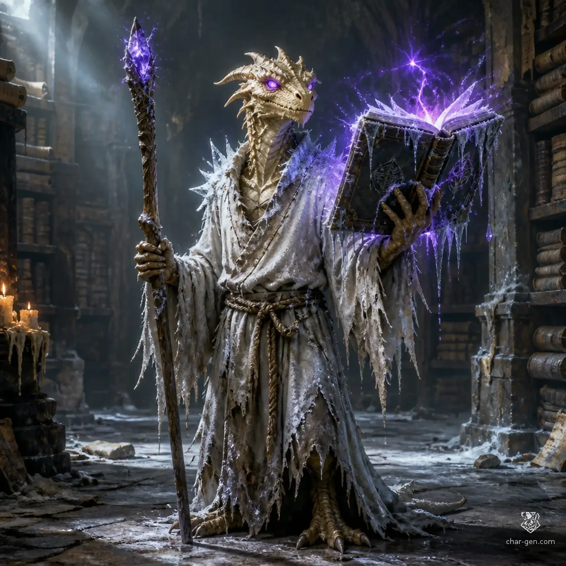 Ignis the Frail - AI-generated fantasy Character