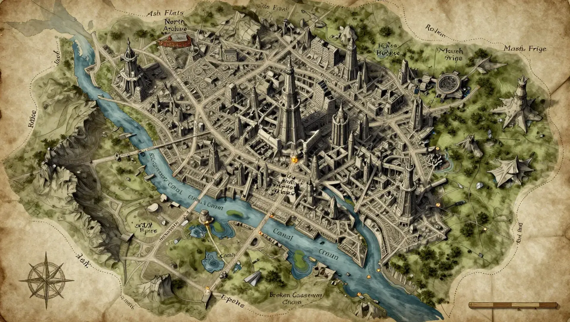 Glassmere - AI-generated fantasy Region