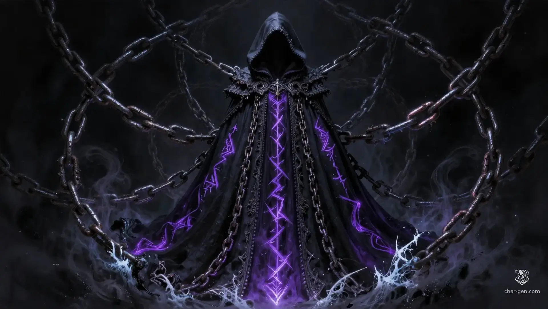 The Shroud of Eternal Fetters - AI-generated fantasy Magic Item