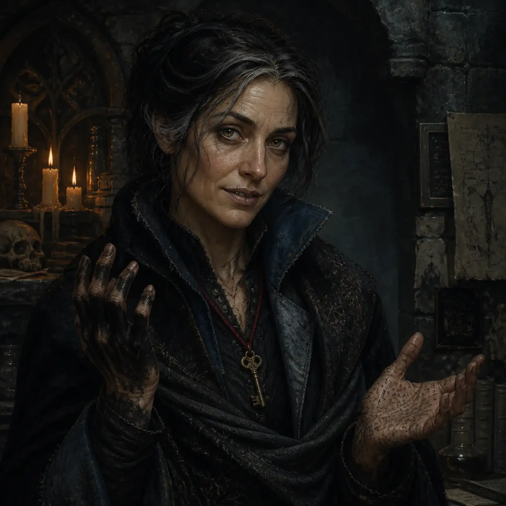 Mara Venn - AI-generated fantasy NPC