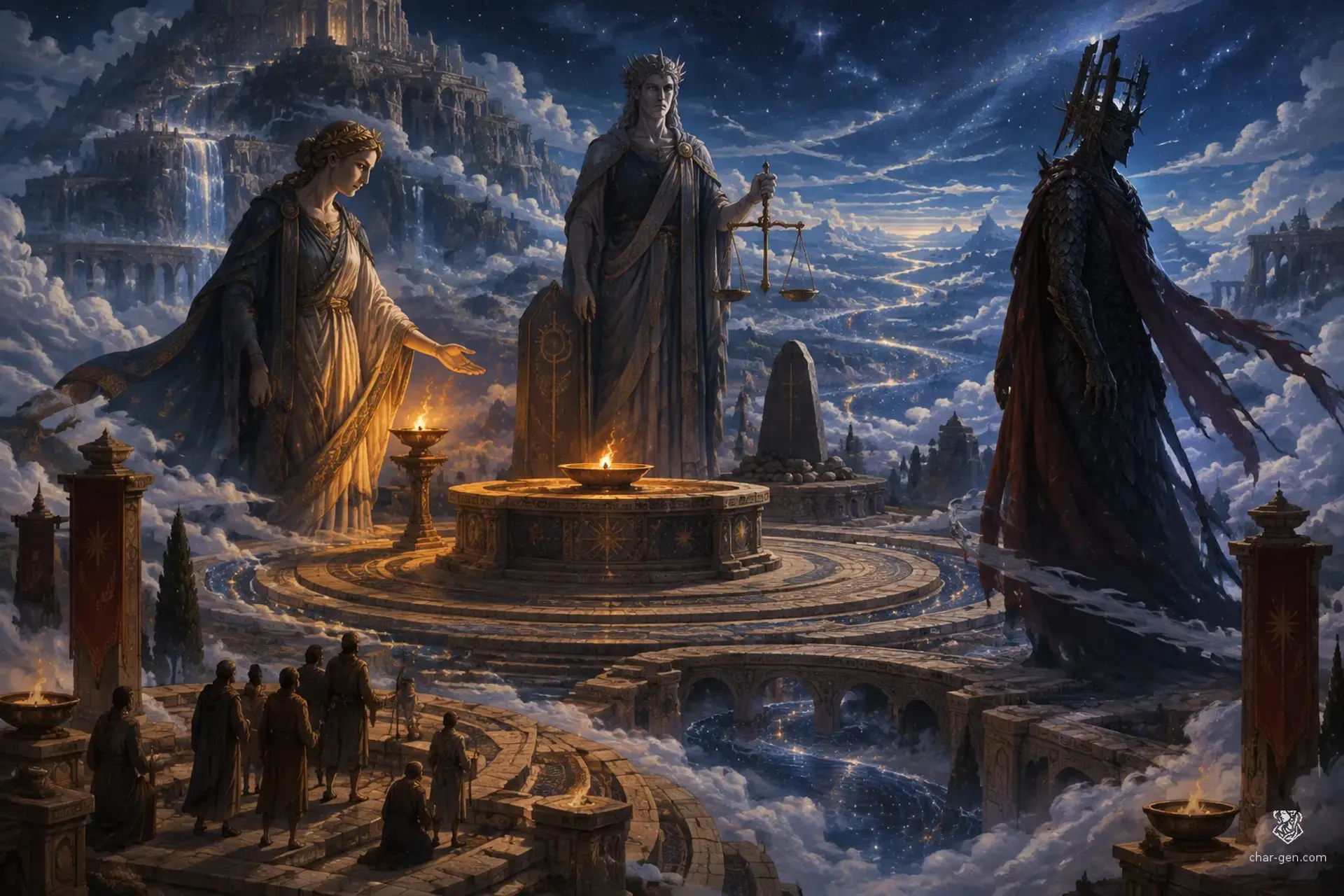 The Three at the River