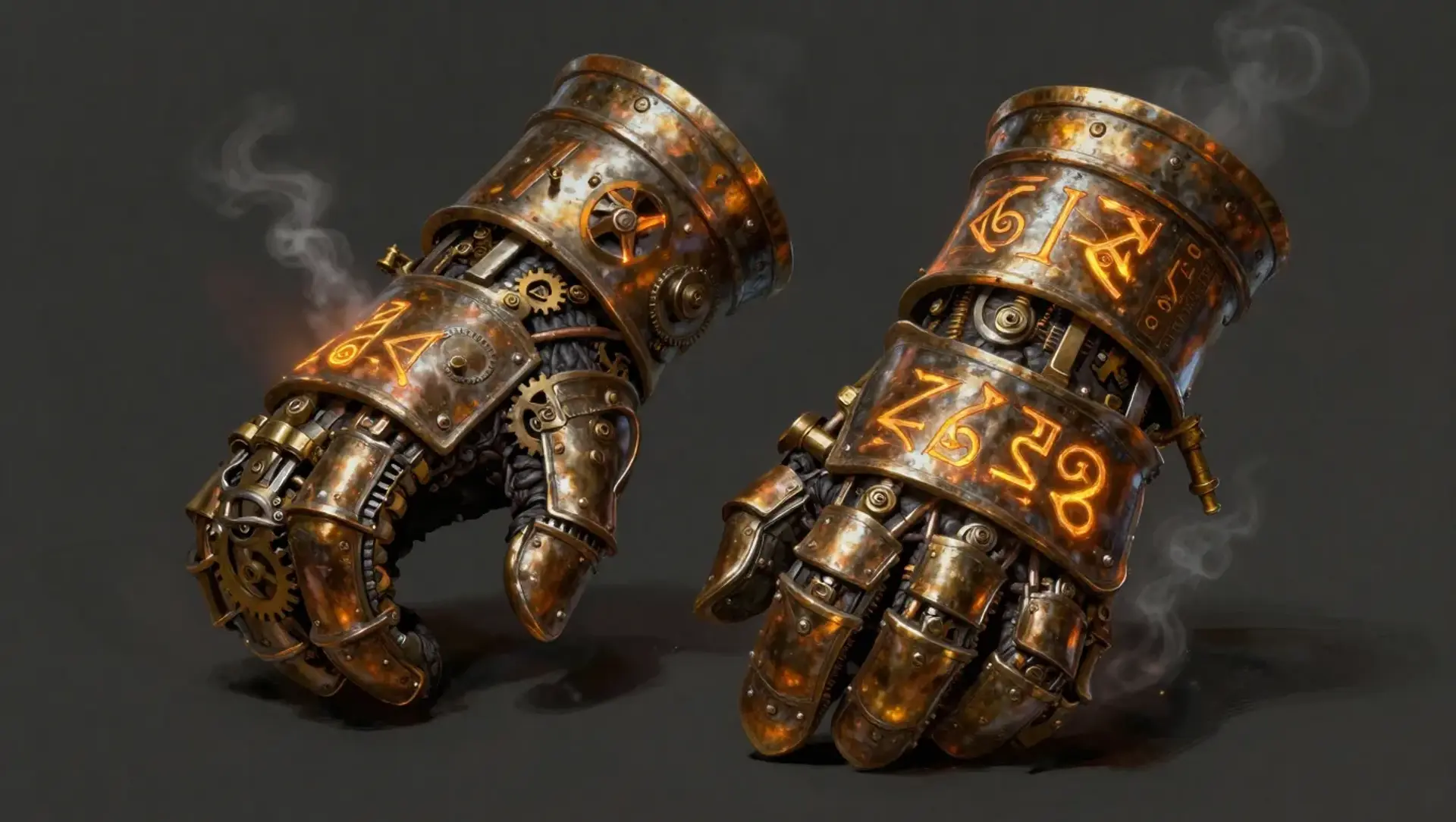 Commander Thorne's Geared Gauntlets | Fantasy Magic Item Generated by ...