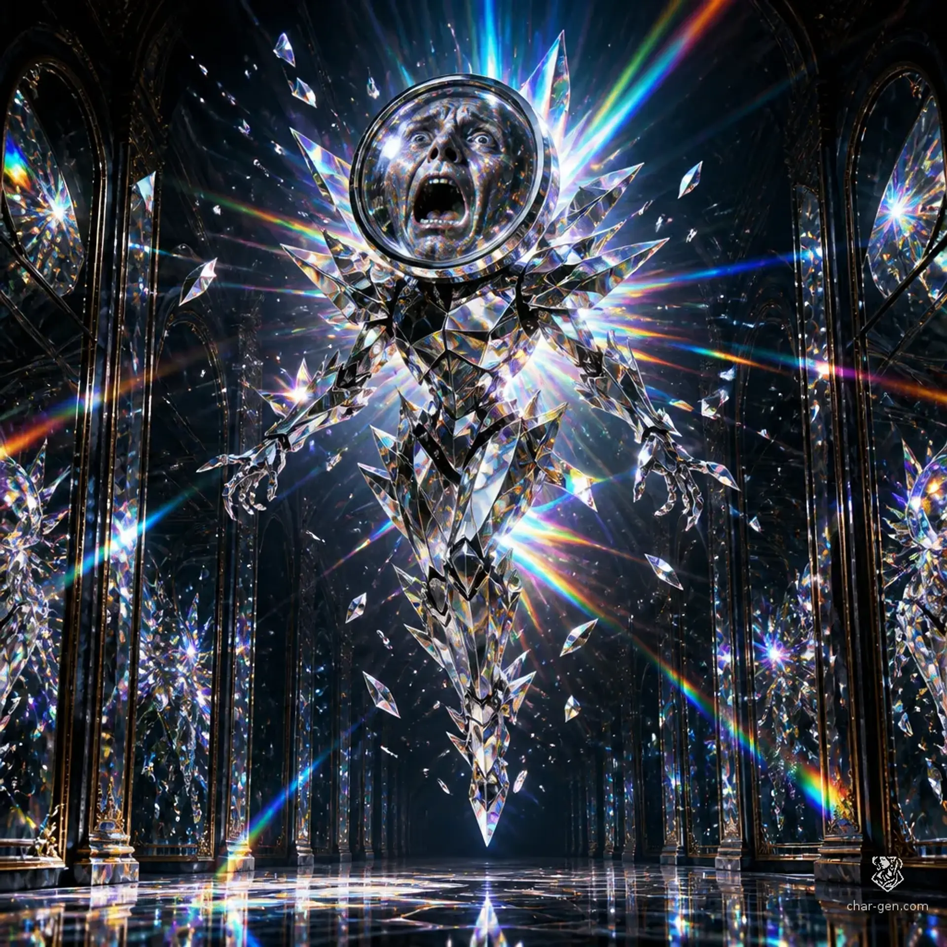 Kaledoscope Sentinel - AI-generated fantasy Monster