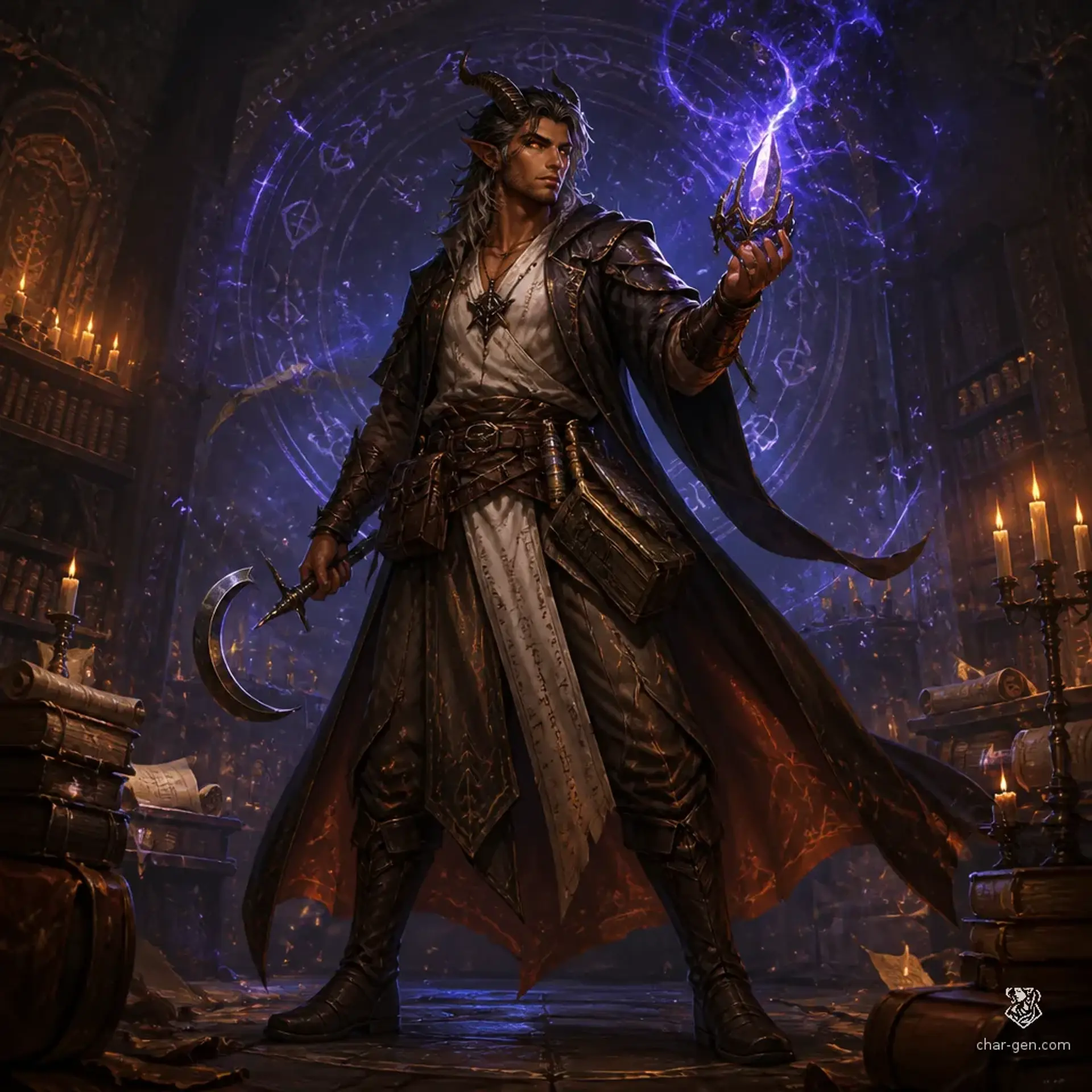 Vaneil Shaderunner - AI-generated fantasy Character