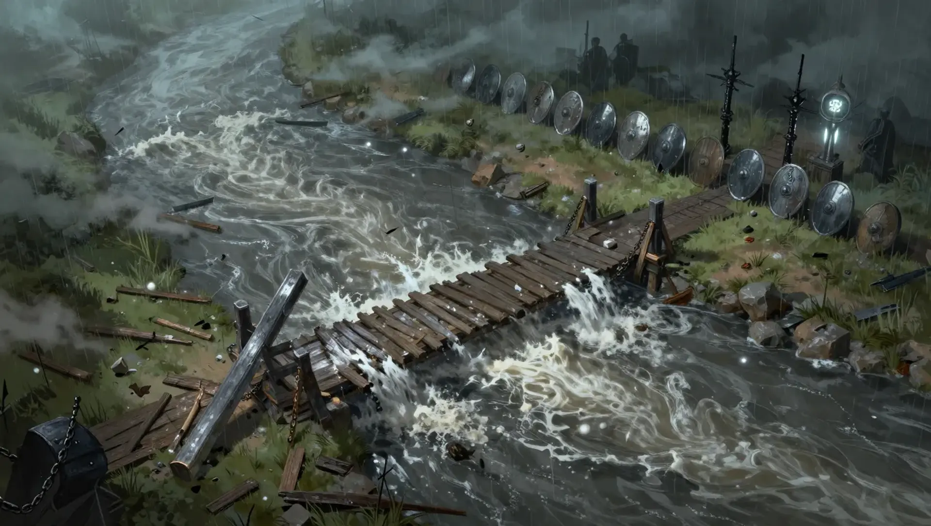 Battle of the Silver Ford - AI-generated fantasy Encounter