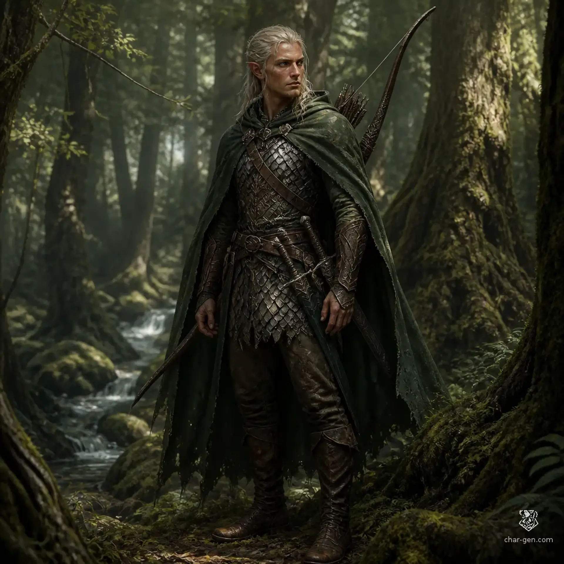 Sylvren of Aexiur - AI-generated fantasy Character