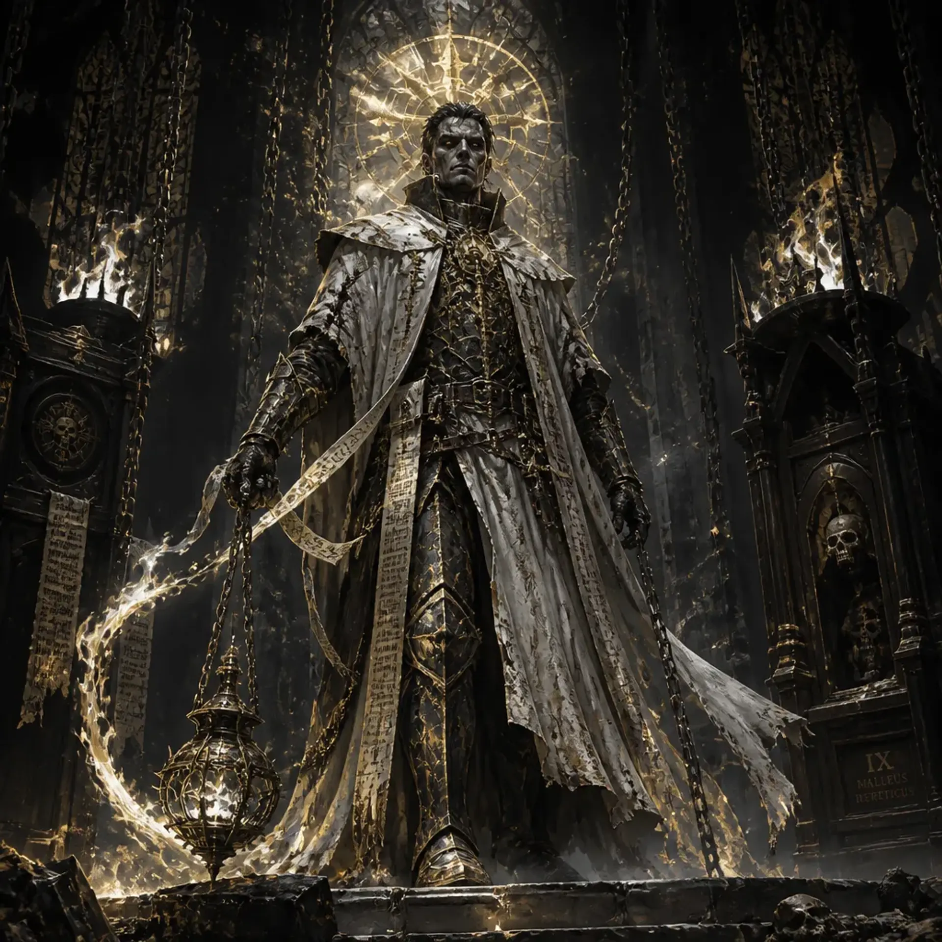 High Inquisitor Maltren - AI-generated fantasy Monster
