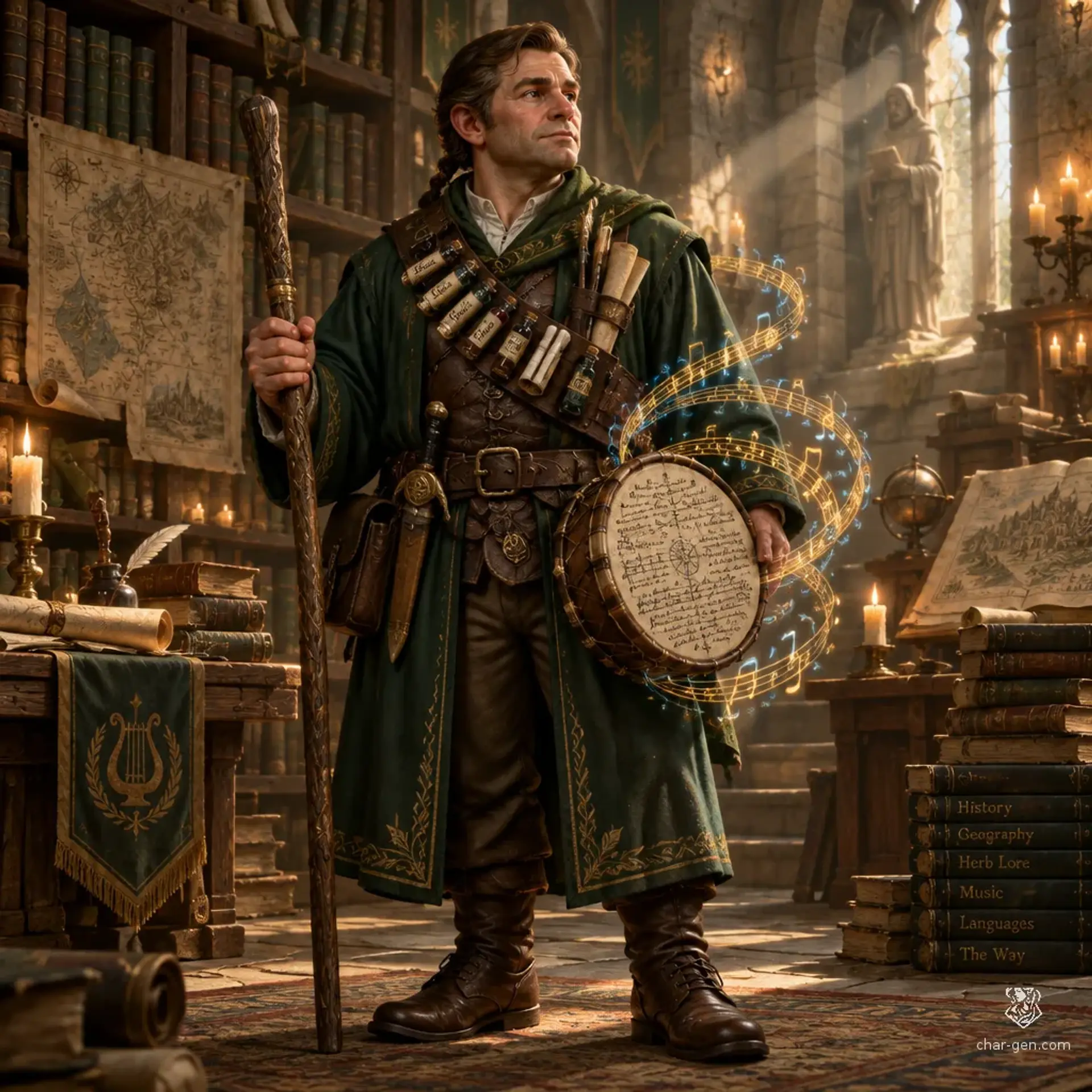 Brin Kovac - AI-generated fantasy Character