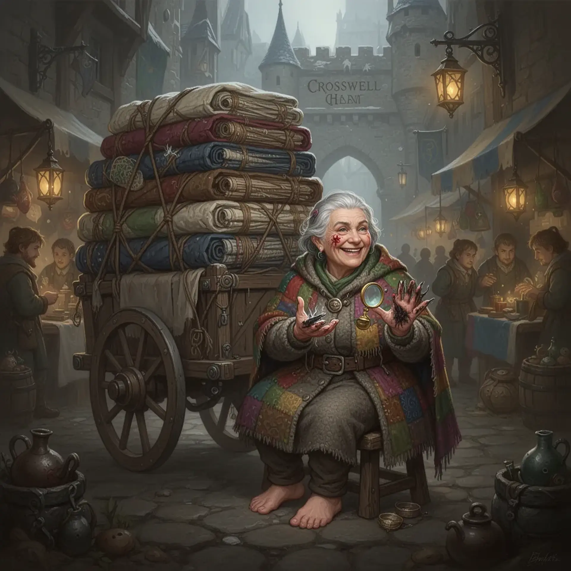 Old Maris Bramblefell - AI-generated fantasy NPC