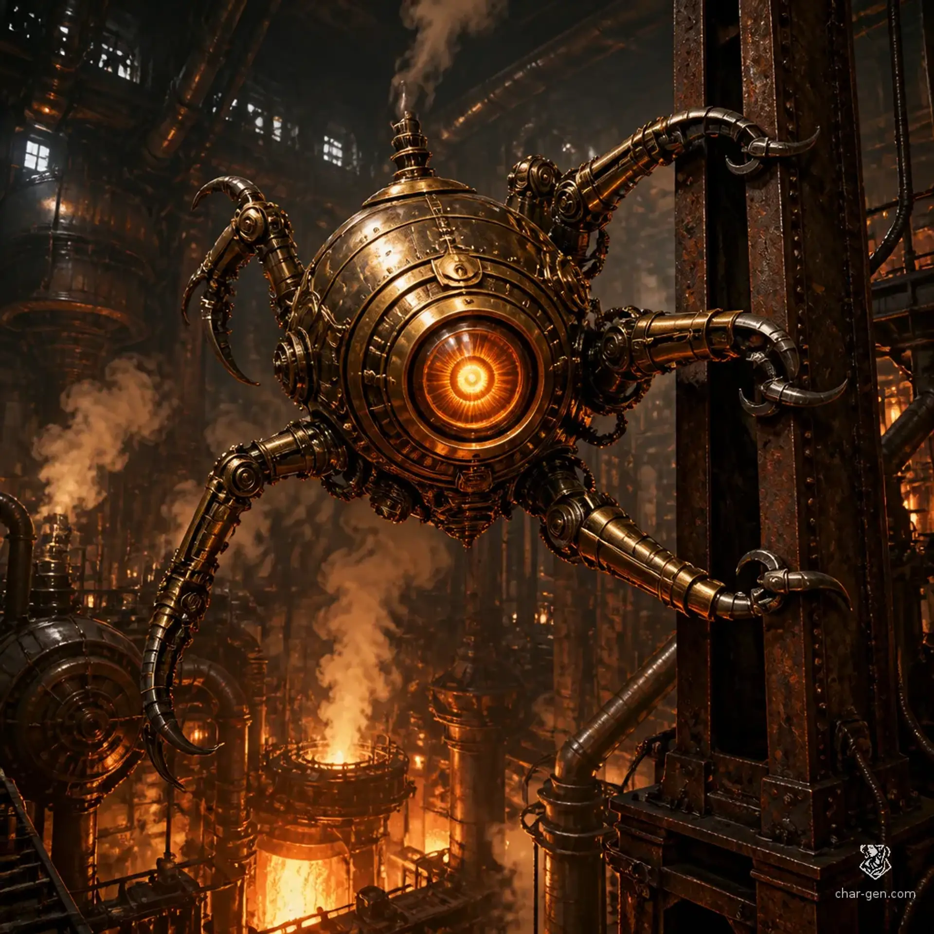 Clockwork Watcher | Fantasy Monster Generated by CharGen