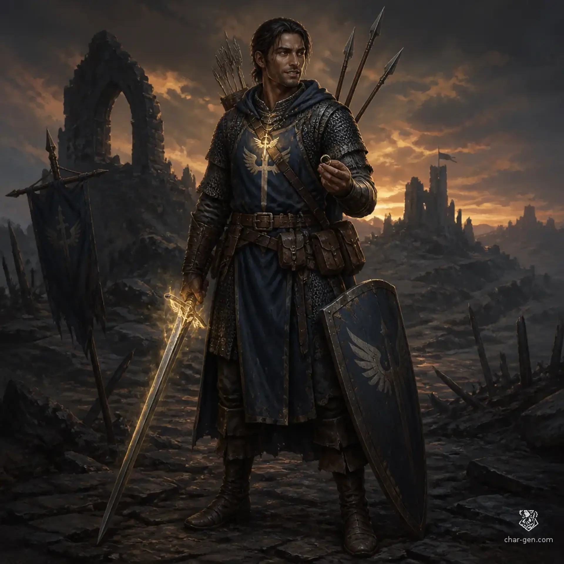 Sahir Shessa - AI-generated fantasy Character