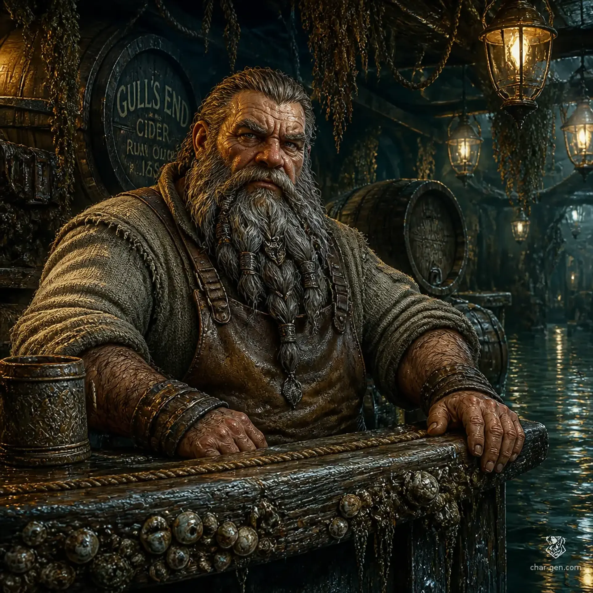 The Sinking Keg - AI-generated fantasy Tavern