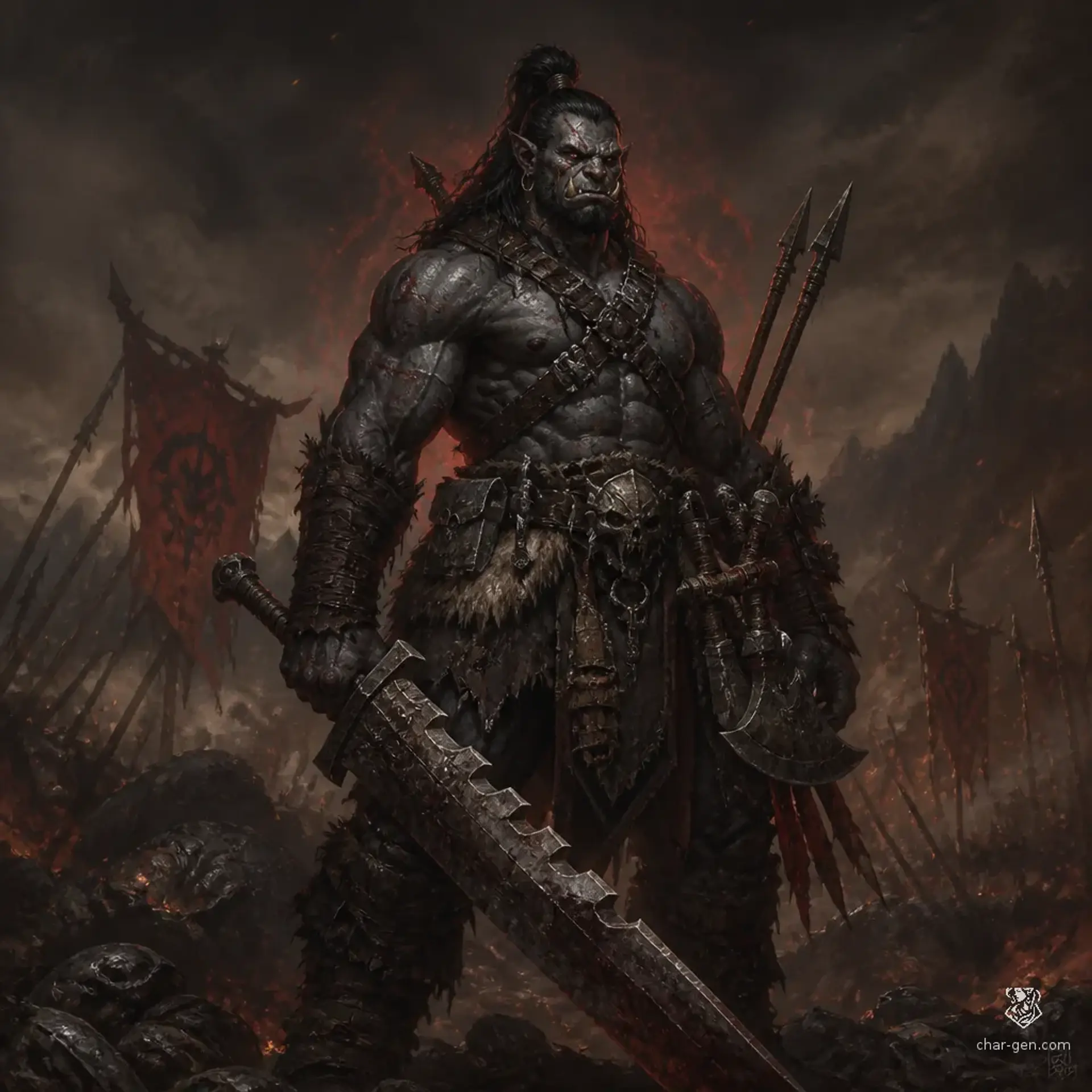 Garruk the Unbroken - AI-generated fantasy Character