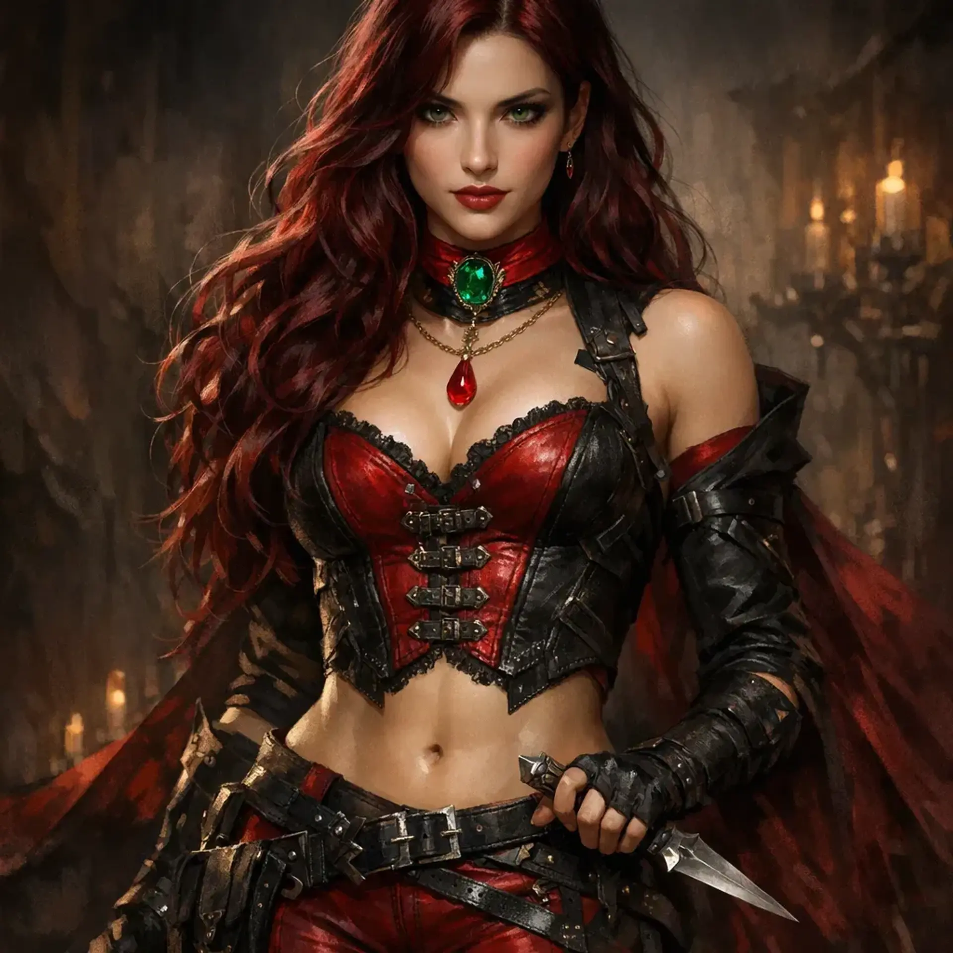Seraphina Redthorne - AI-generated fantasy NPC