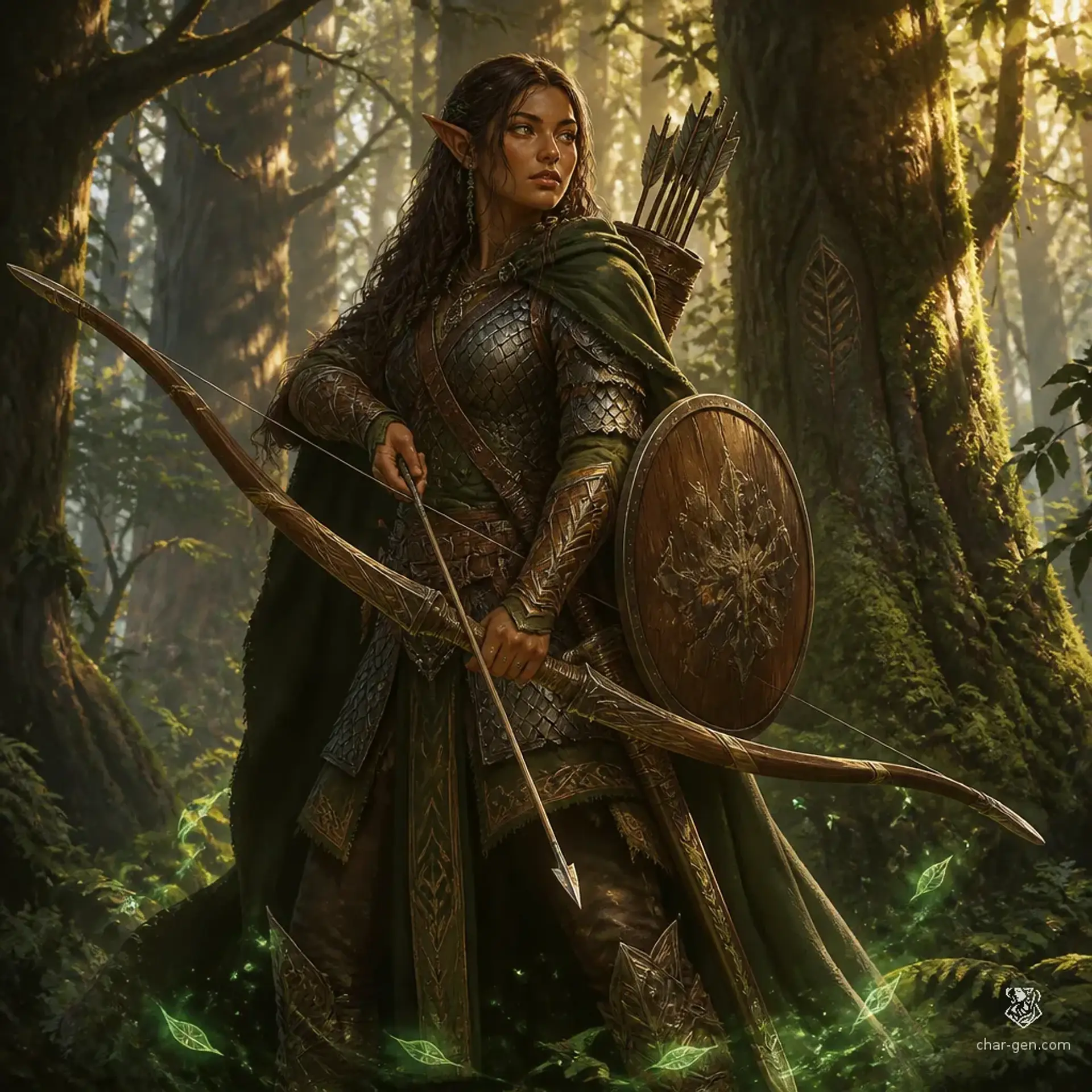 Ayzana Tseren - AI-generated fantasy Character
