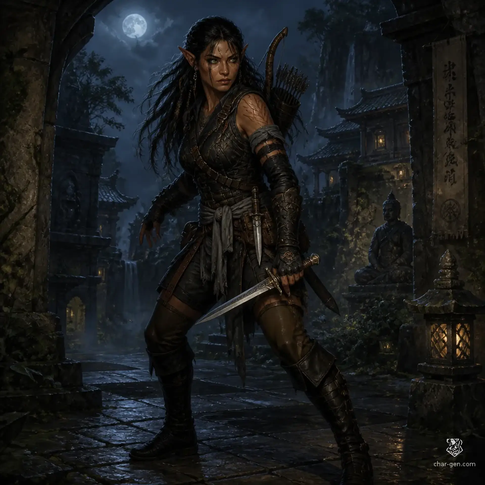 Seshira Vash - AI-generated fantasy Character