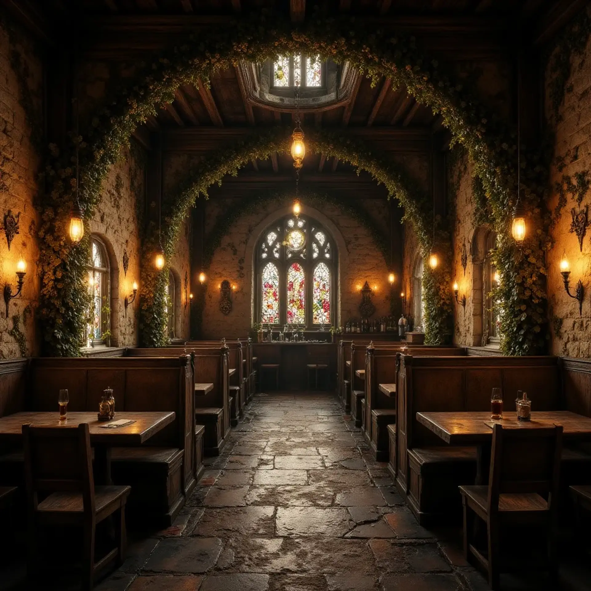 The Verdant Spirit - AI-generated fantasy Tavern