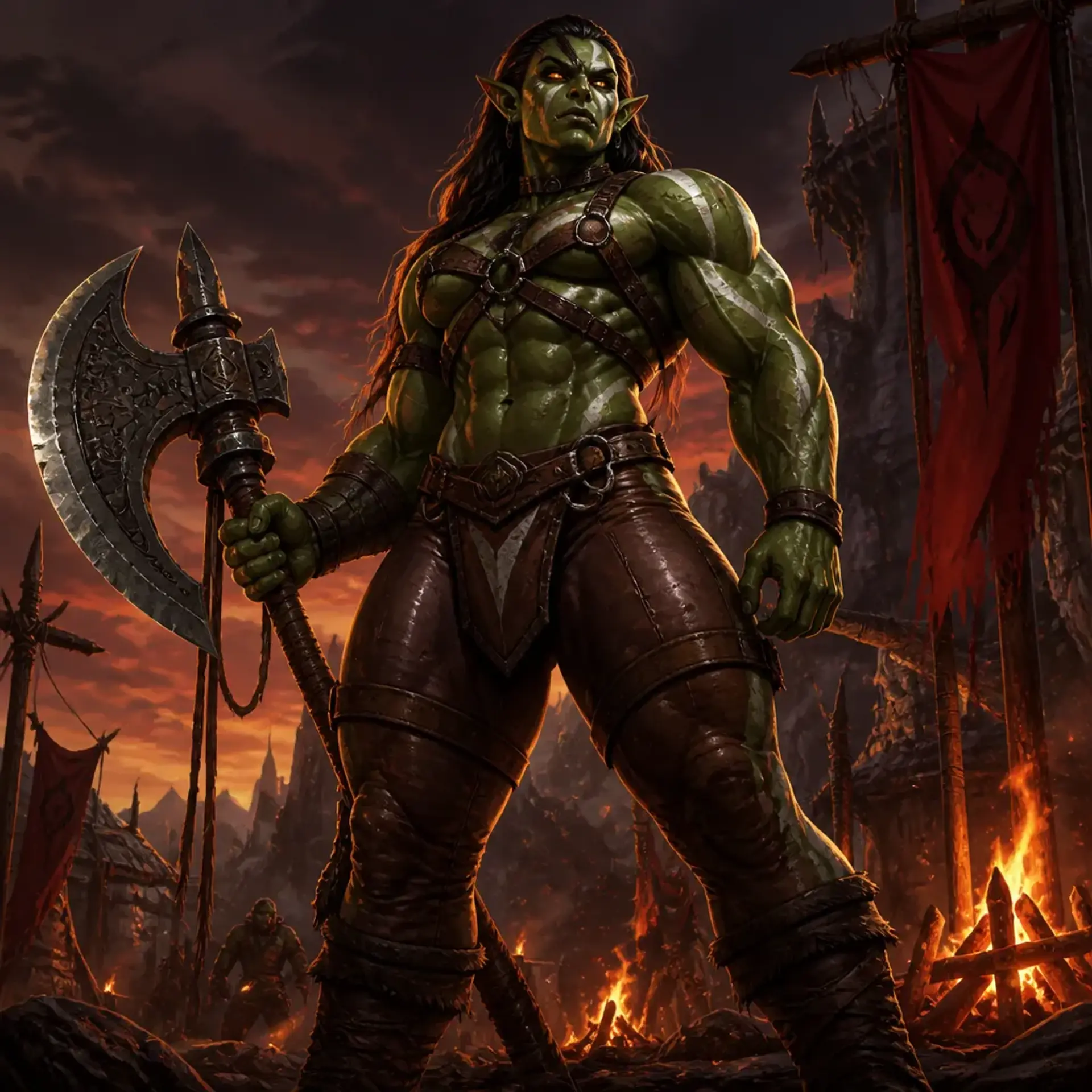 Kargara the Iron Vixen - AI-generated fantasy Character