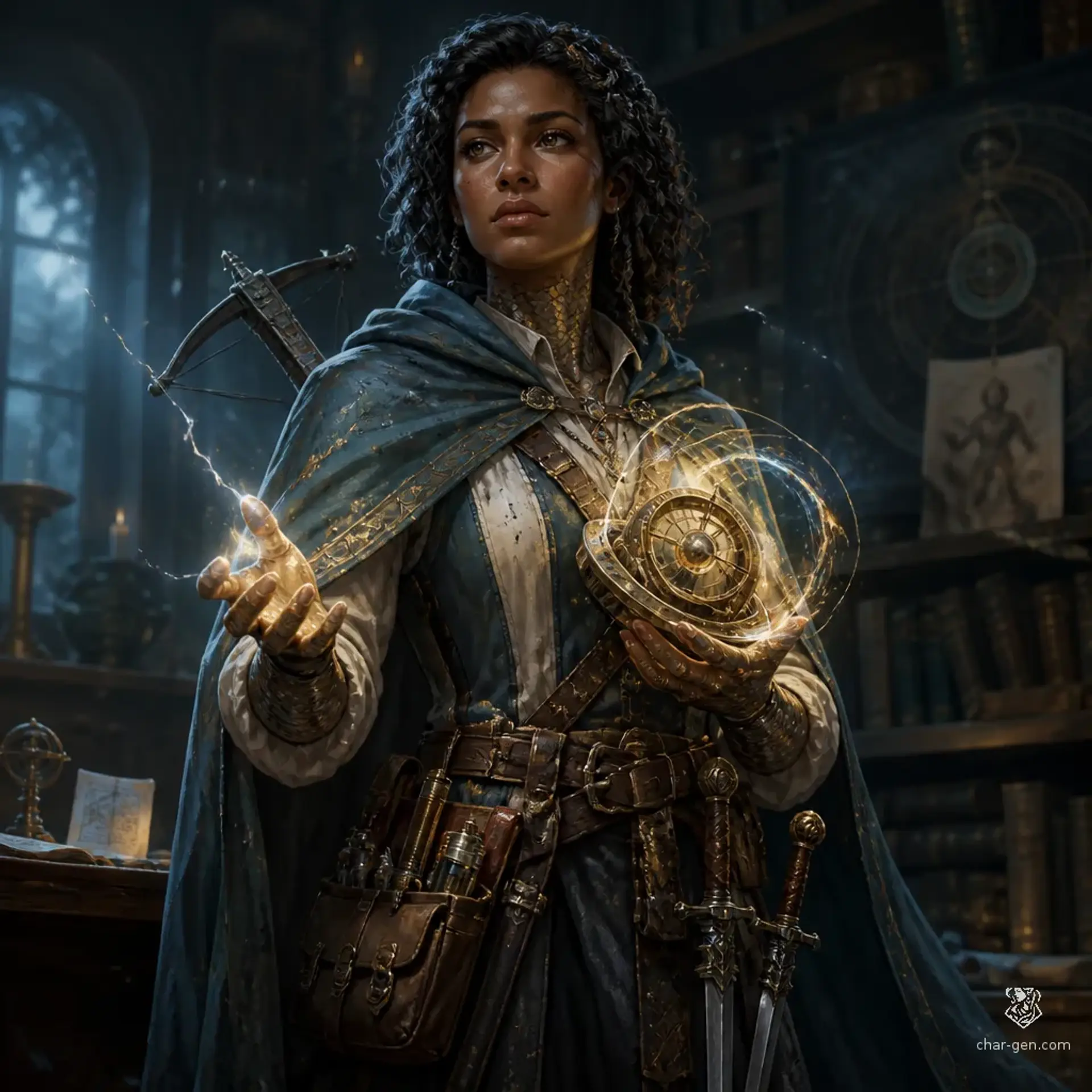 Seshai Adebayo - AI-generated fantasy Character