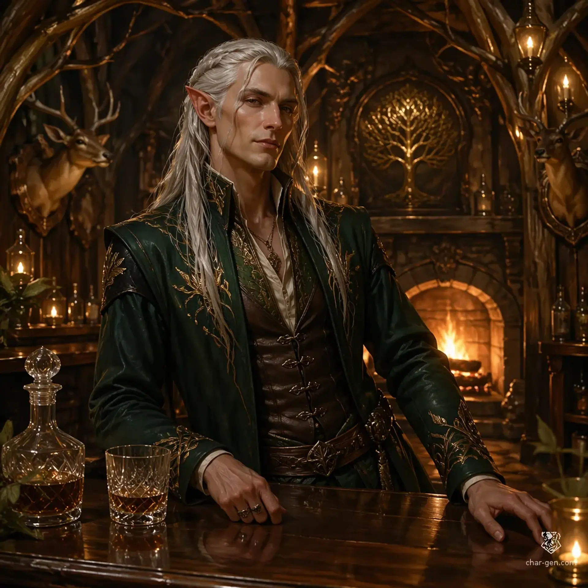 The Gilded Antler - AI-generated fantasy Tavern