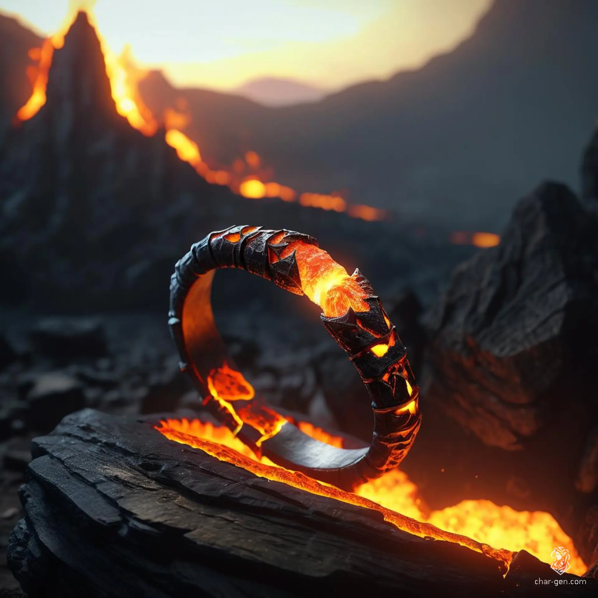 The Magma Ring, a relic of hardened magma, emanates a warm orange glow from its intricate cracks. Boasting six charges, it allows the wearer to summon fiery allies or conjure a protective fire shield. Once depleted, the ring loses its magic but retains a perfect, enchanted fit for any new bearer.