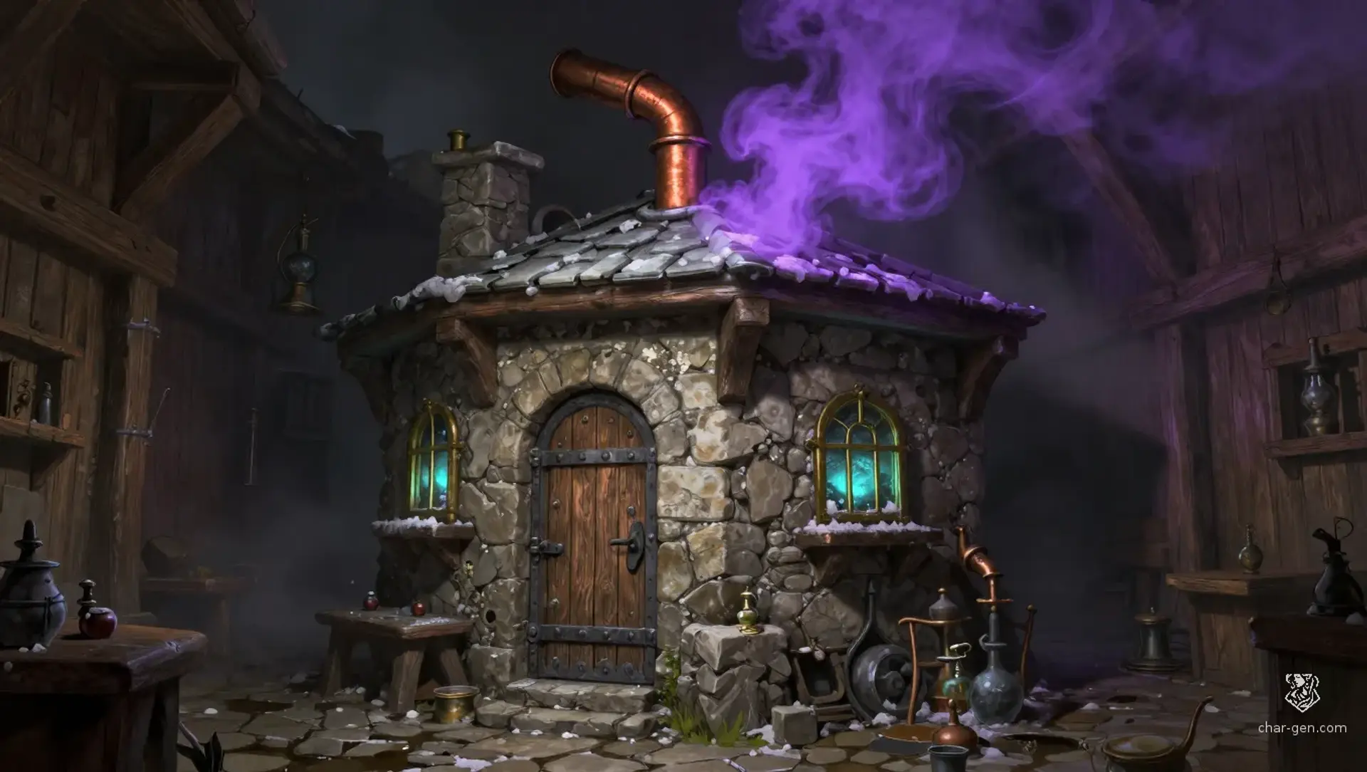The Low Copper - AI-generated fantasy Building