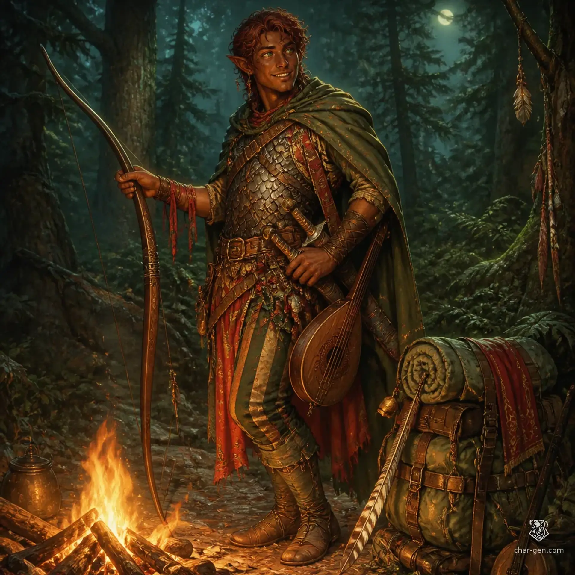 Elmo - AI-generated fantasy Character