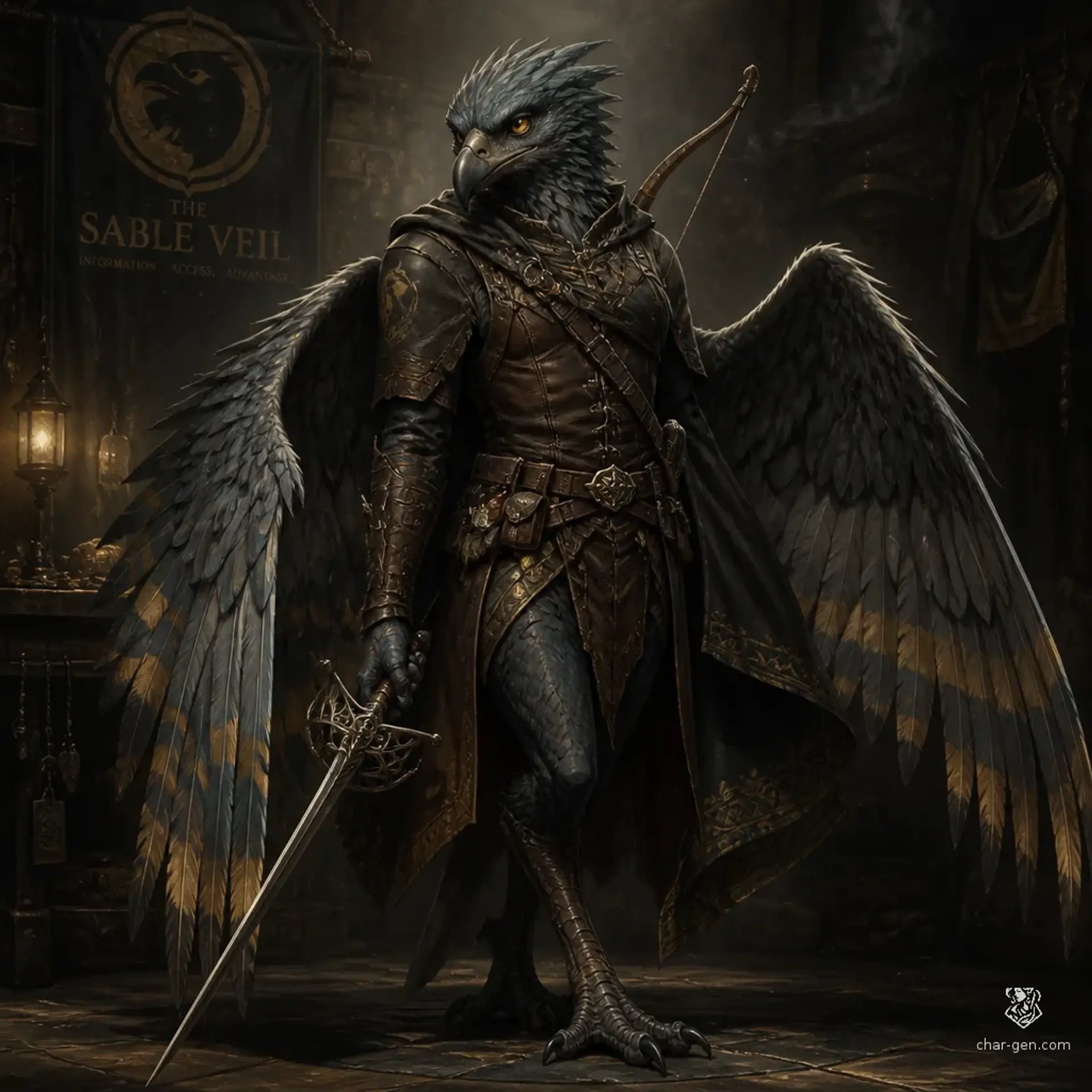Crokar - AI-generated fantasy Character