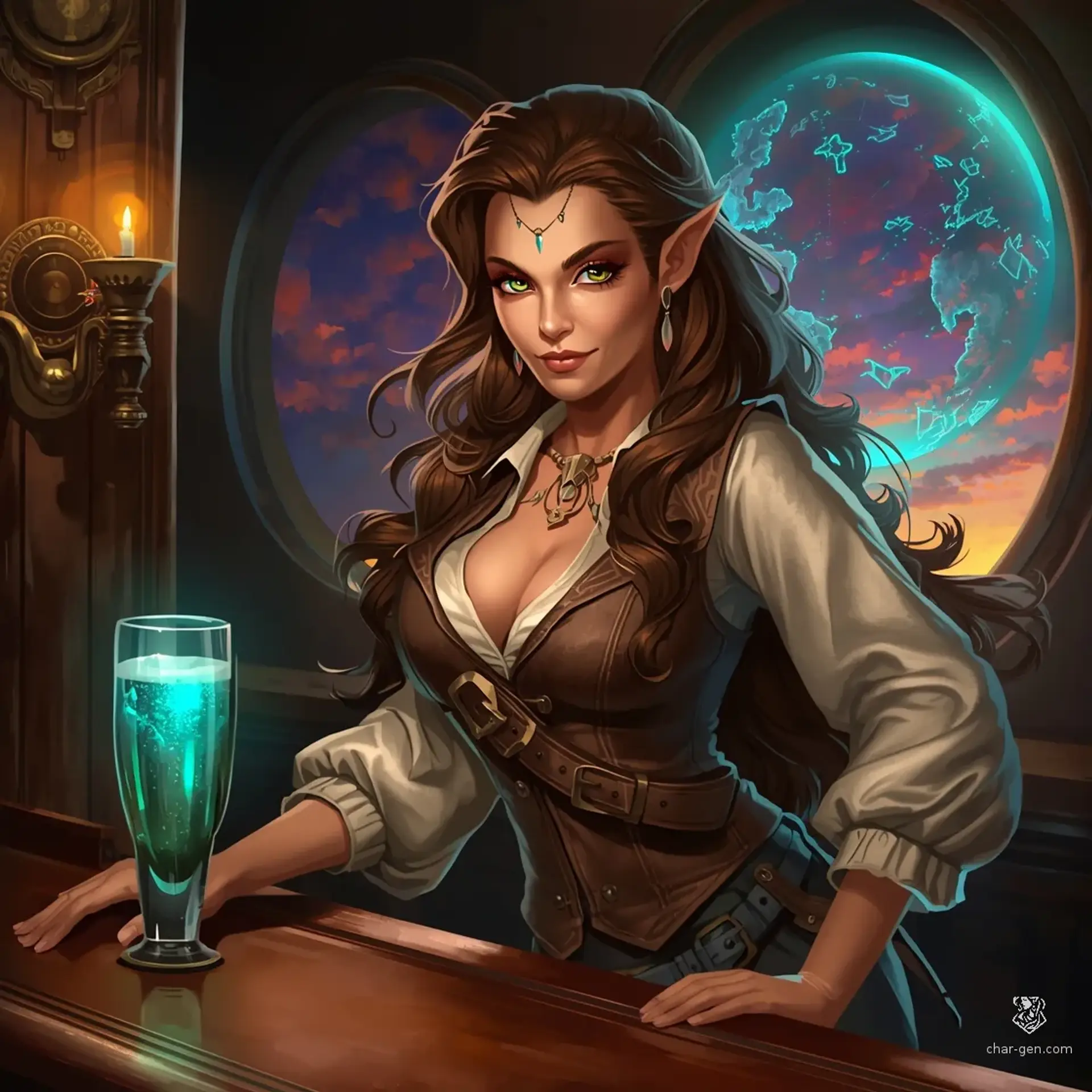 The Zenith's Anchor - AI-generated fantasy Tavern