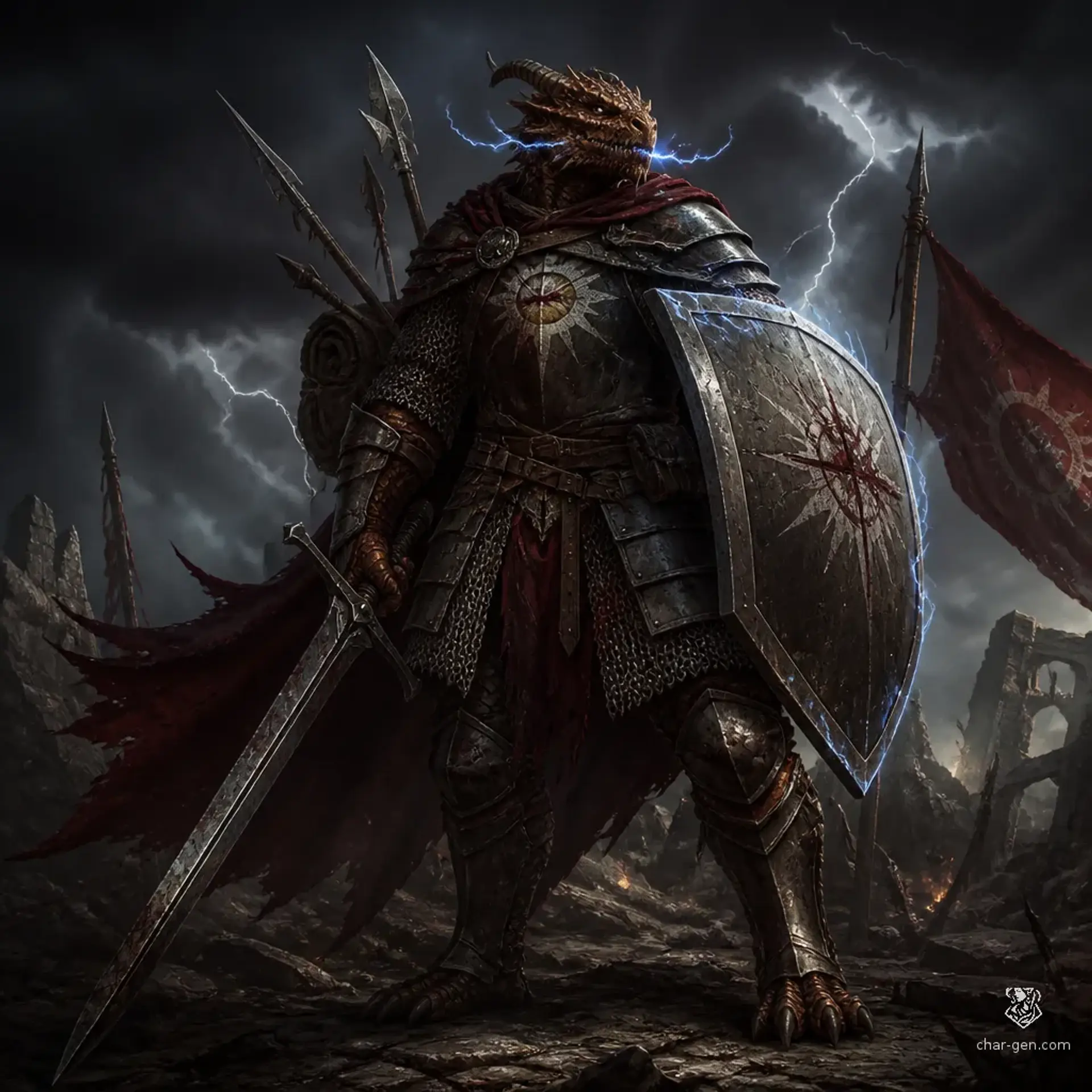 Thane Dawnbringer - AI-generated fantasy Character