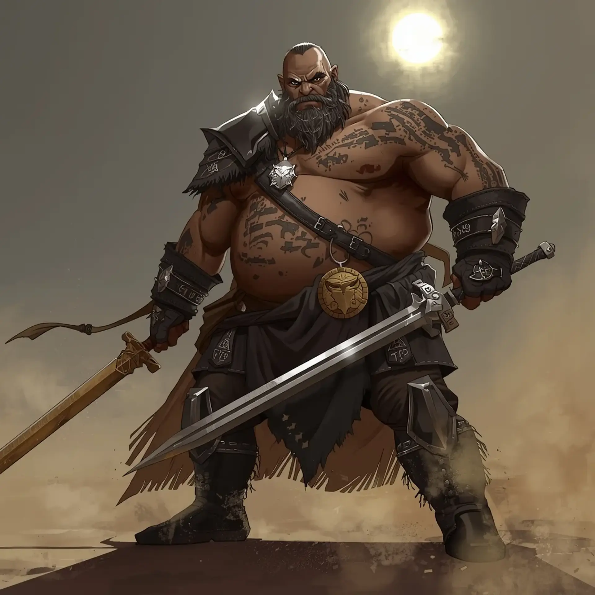 Gunther Dominus - AI-generated fantasy Character
