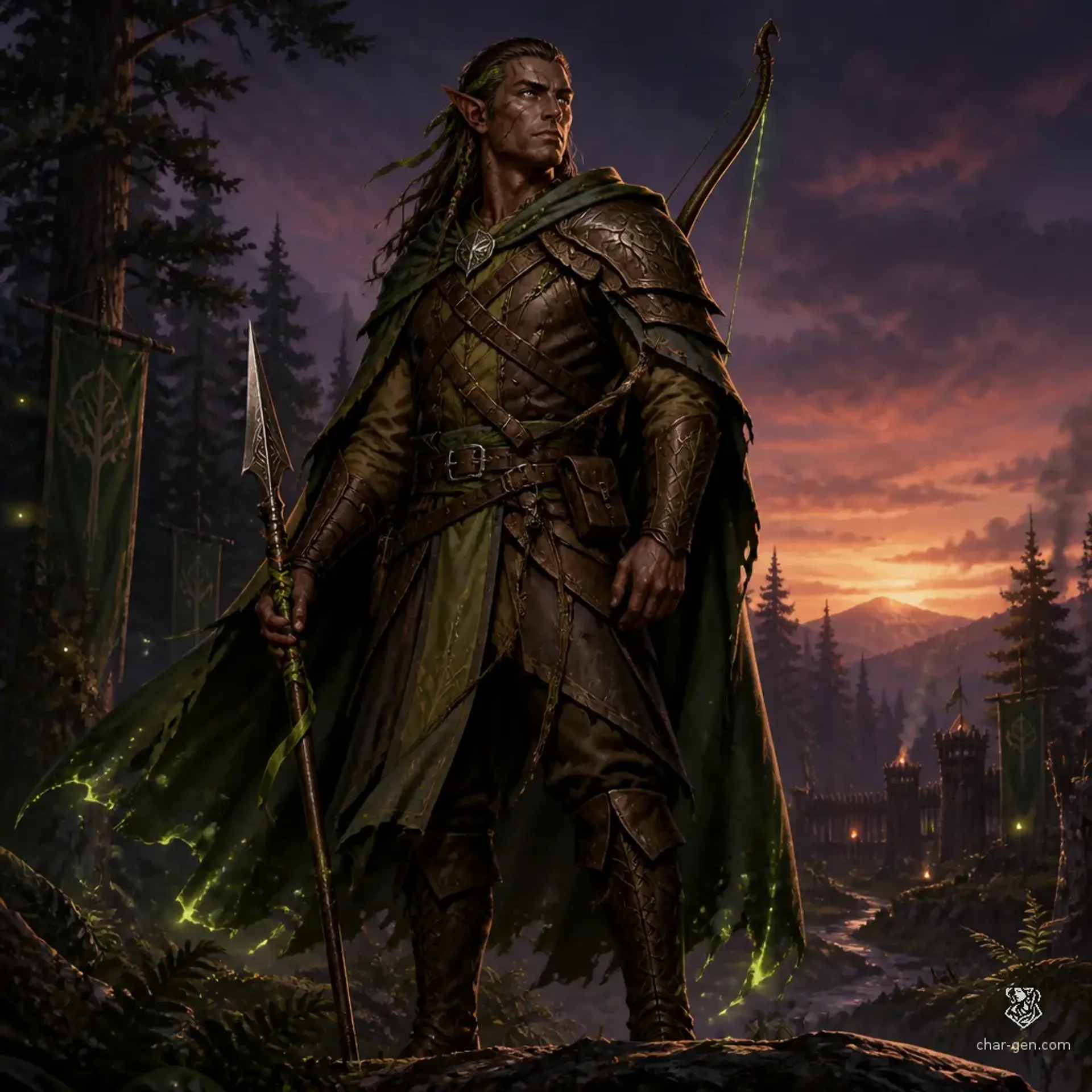 Cael Thorneleaf - AI-generated fantasy Character