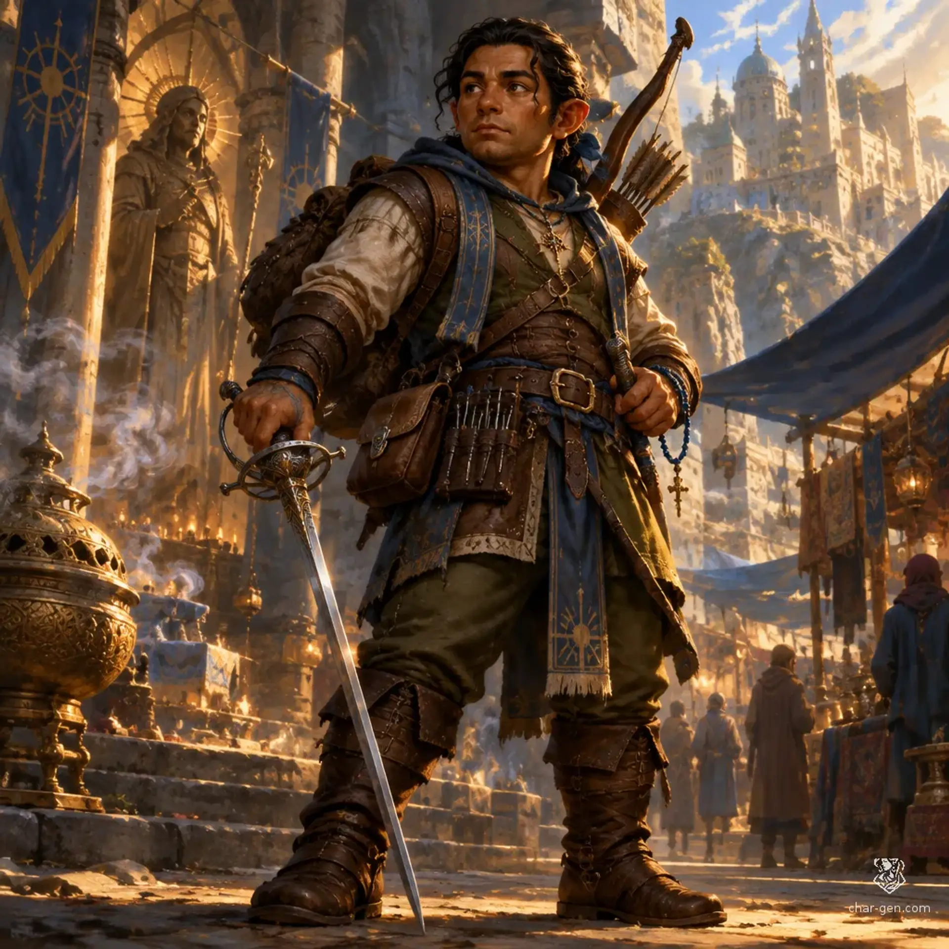 Reed High Hill - AI-generated fantasy Character
