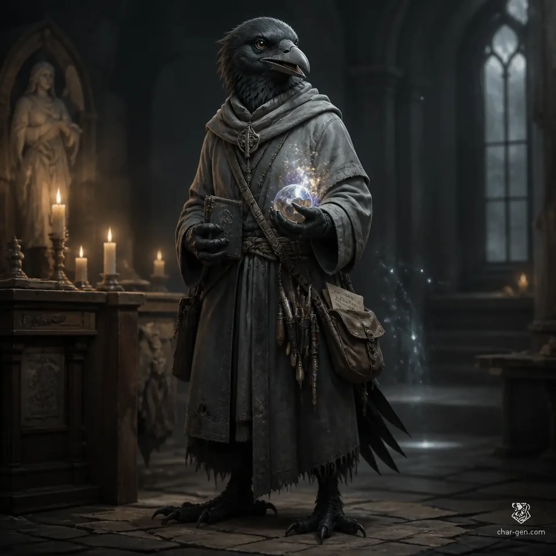 Harek Shadowsong - AI-generated fantasy Character