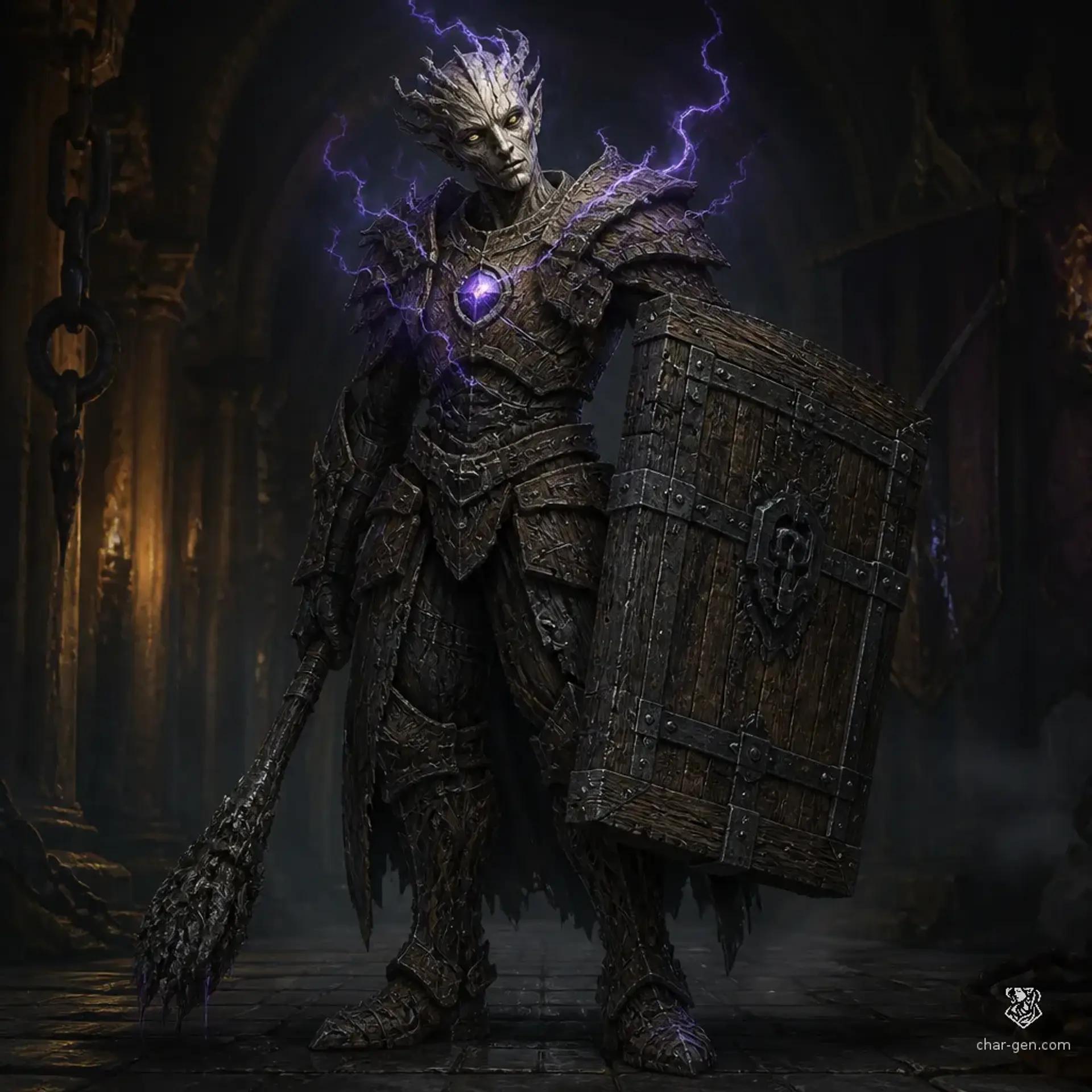 Vez of the Maw - AI-generated fantasy Character