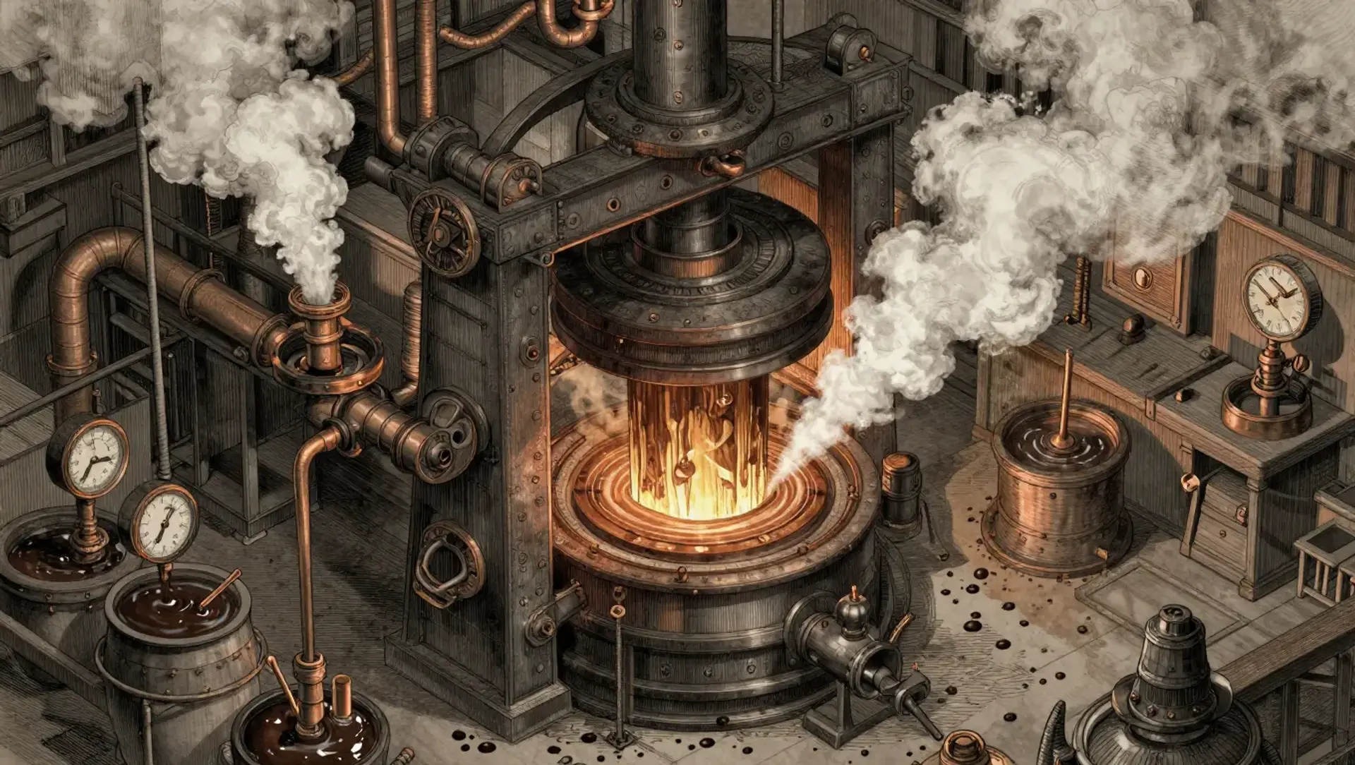 Arcanum Recurve Steam-Shaper - AI-generated fantasy Hazard