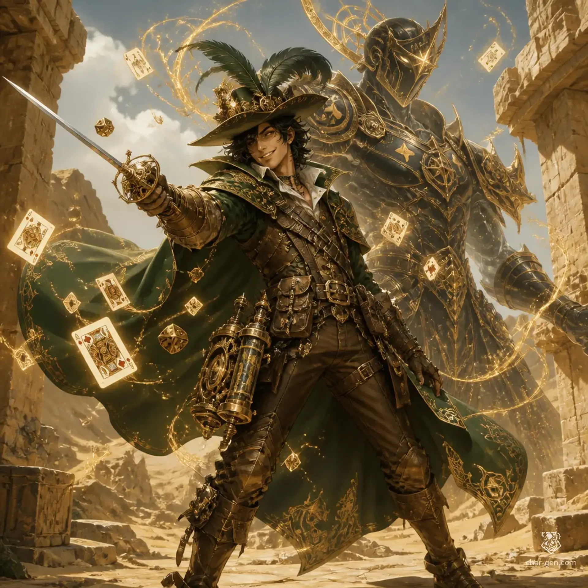 Kellan Vale - AI-generated fantasy Character