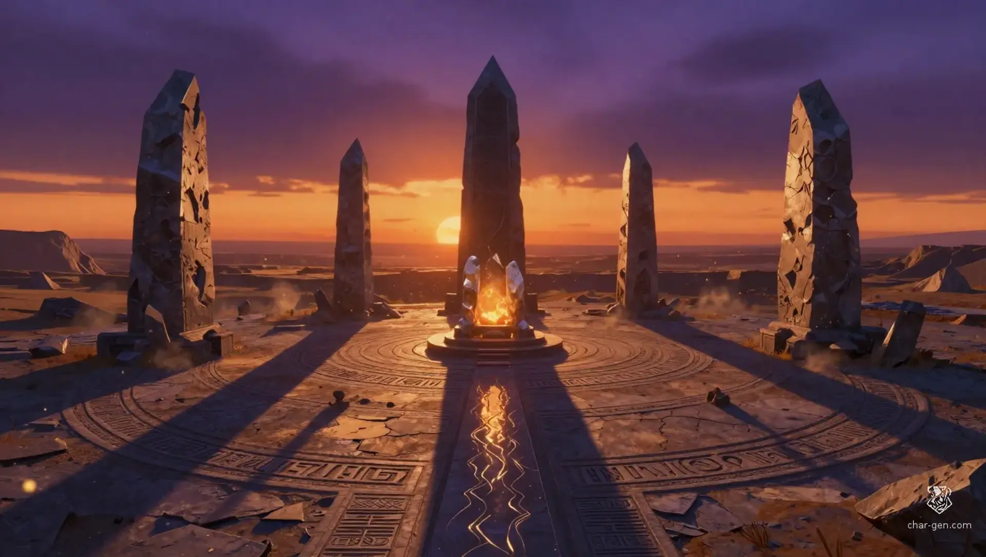 The Gnomon of the Dying Sun