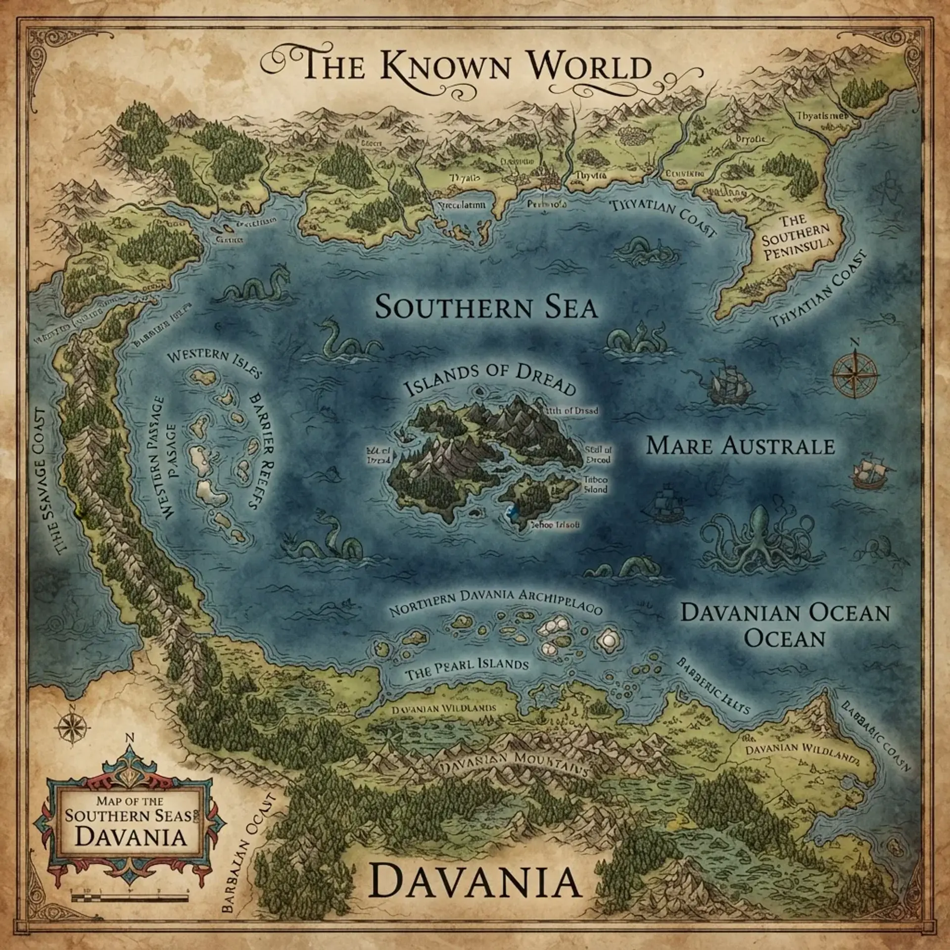 Mystara - AI-generated fantasy World