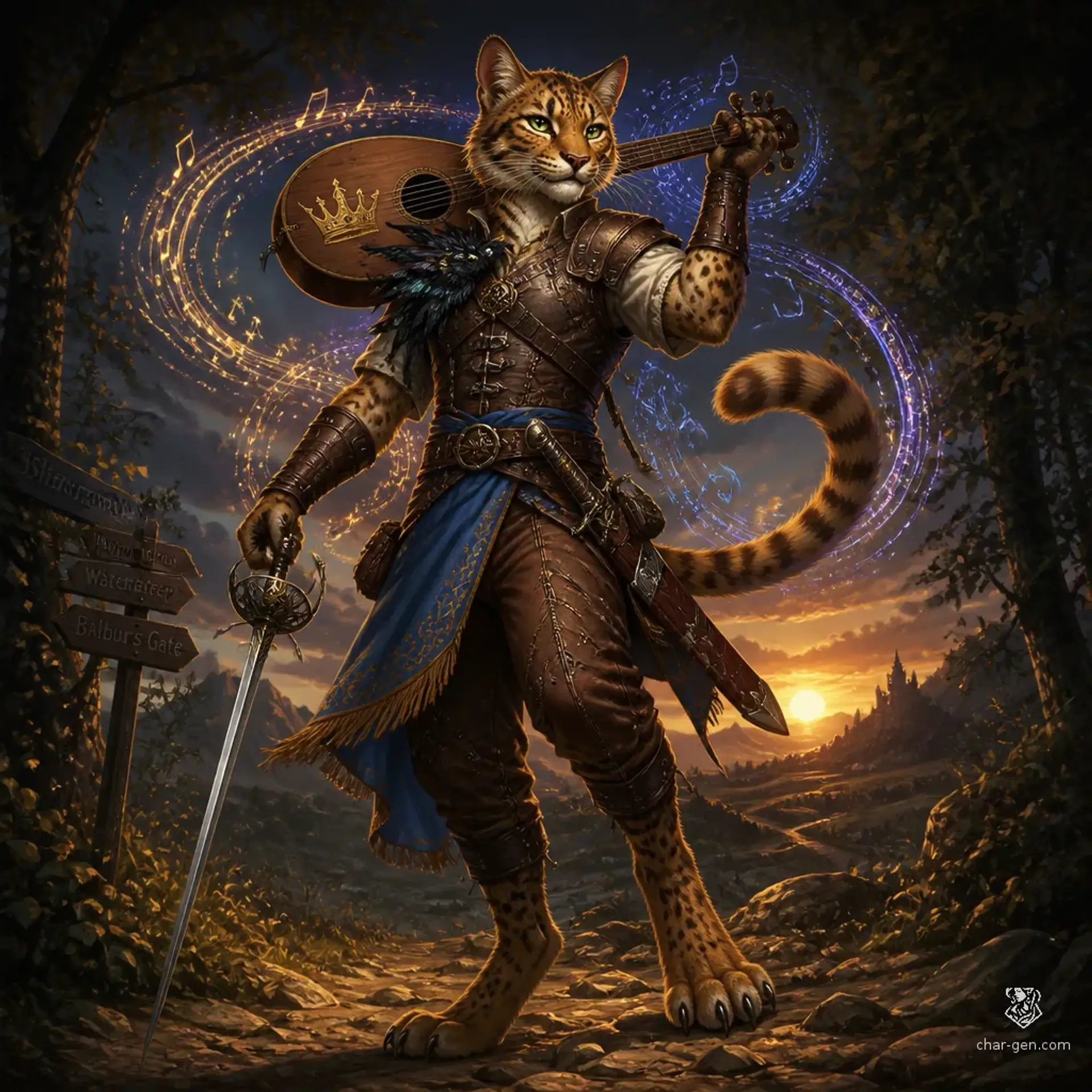 Feli Gudewin - AI-generated fantasy Character