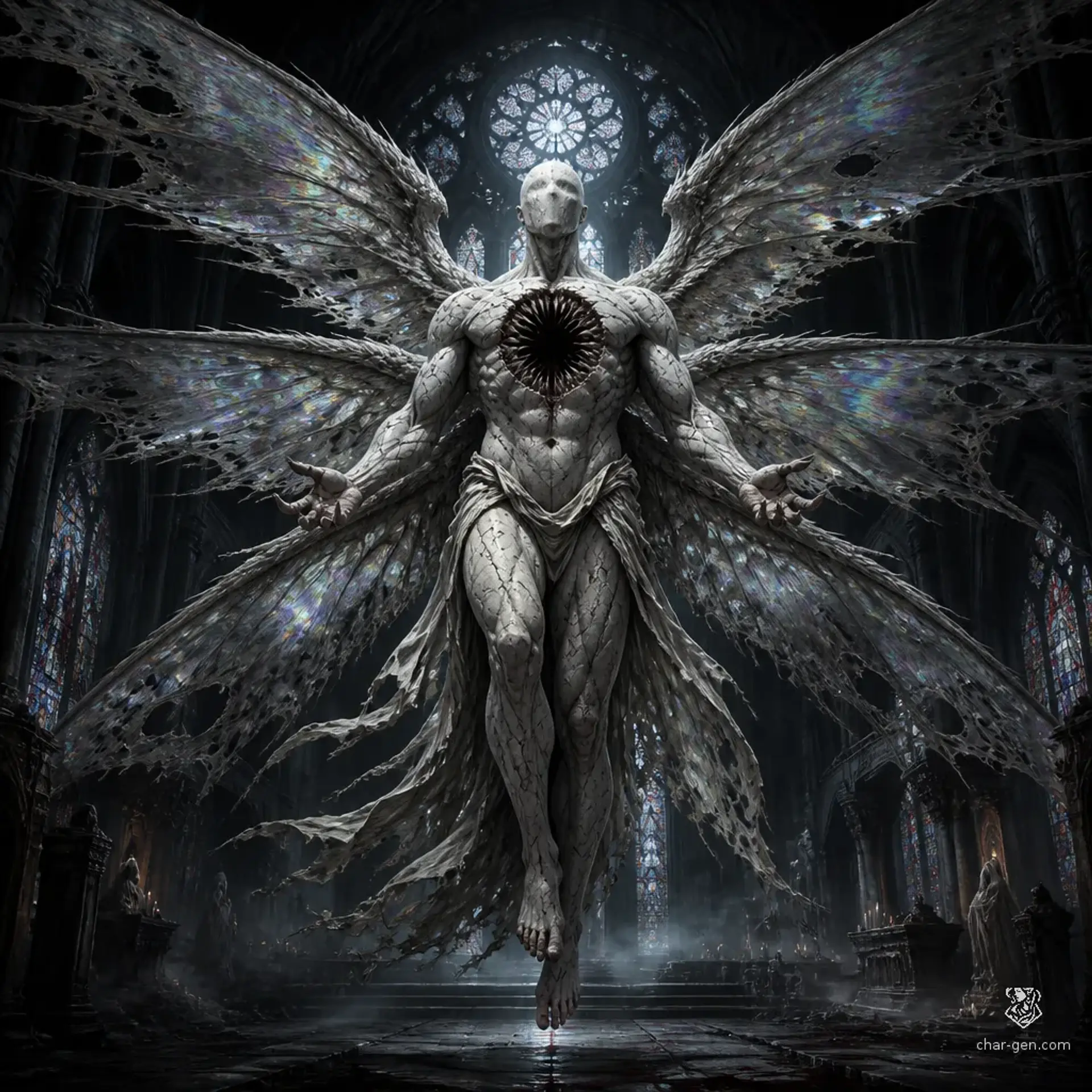The Faceless Angel | Fantasy Monster Generated by CharGen
