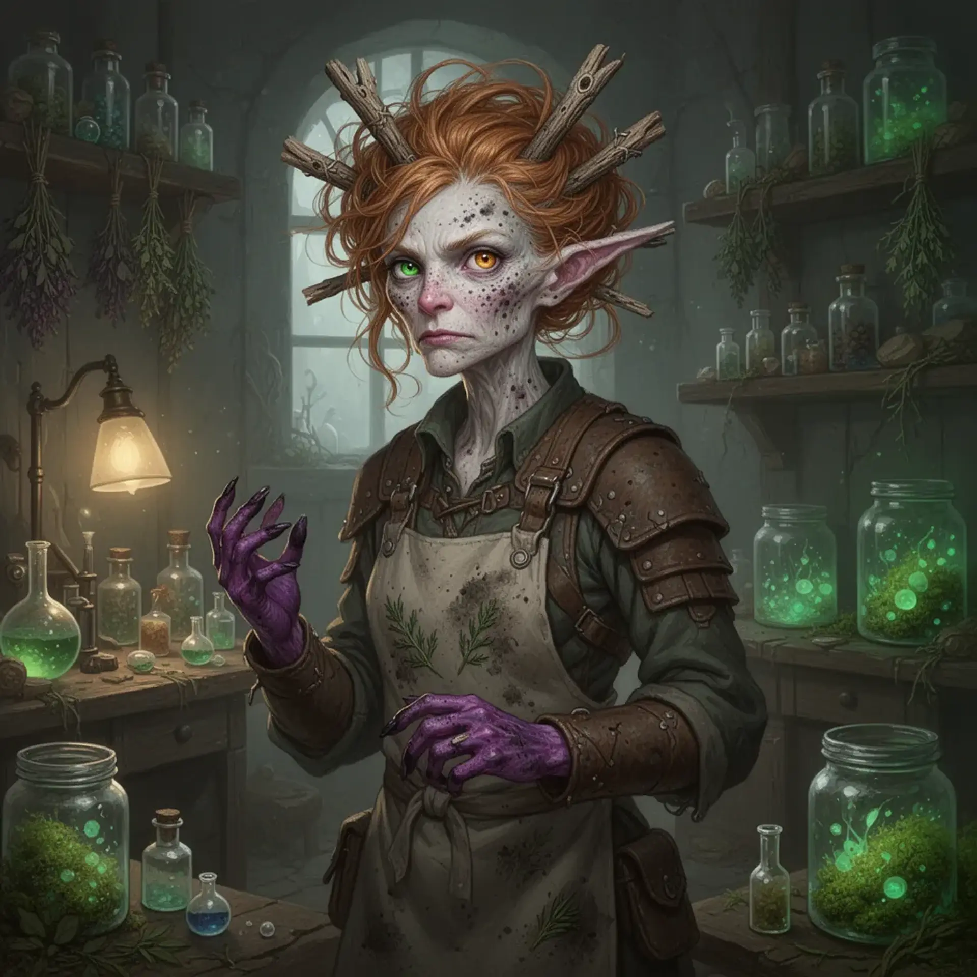 Elara Moss - AI-generated fantasy NPC
