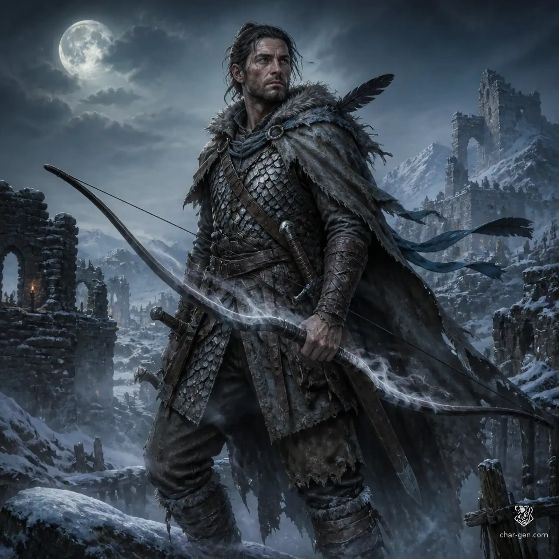 Corvin Hale - AI-generated fantasy Character