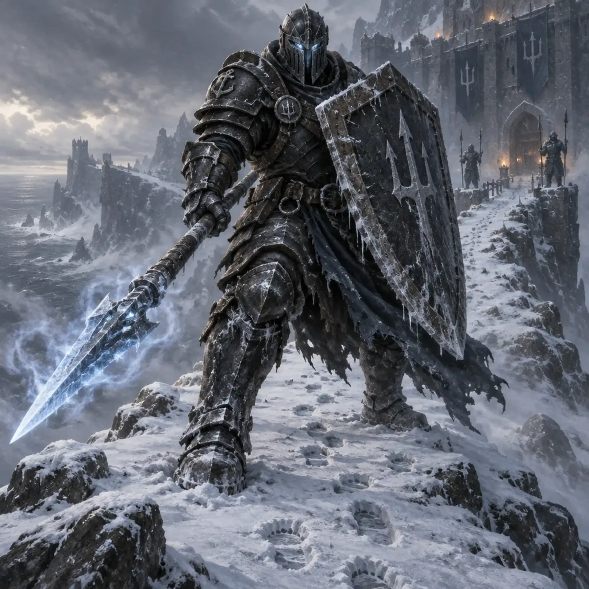 Void-Ice Legionnaire - AI-generated fantasy Monster