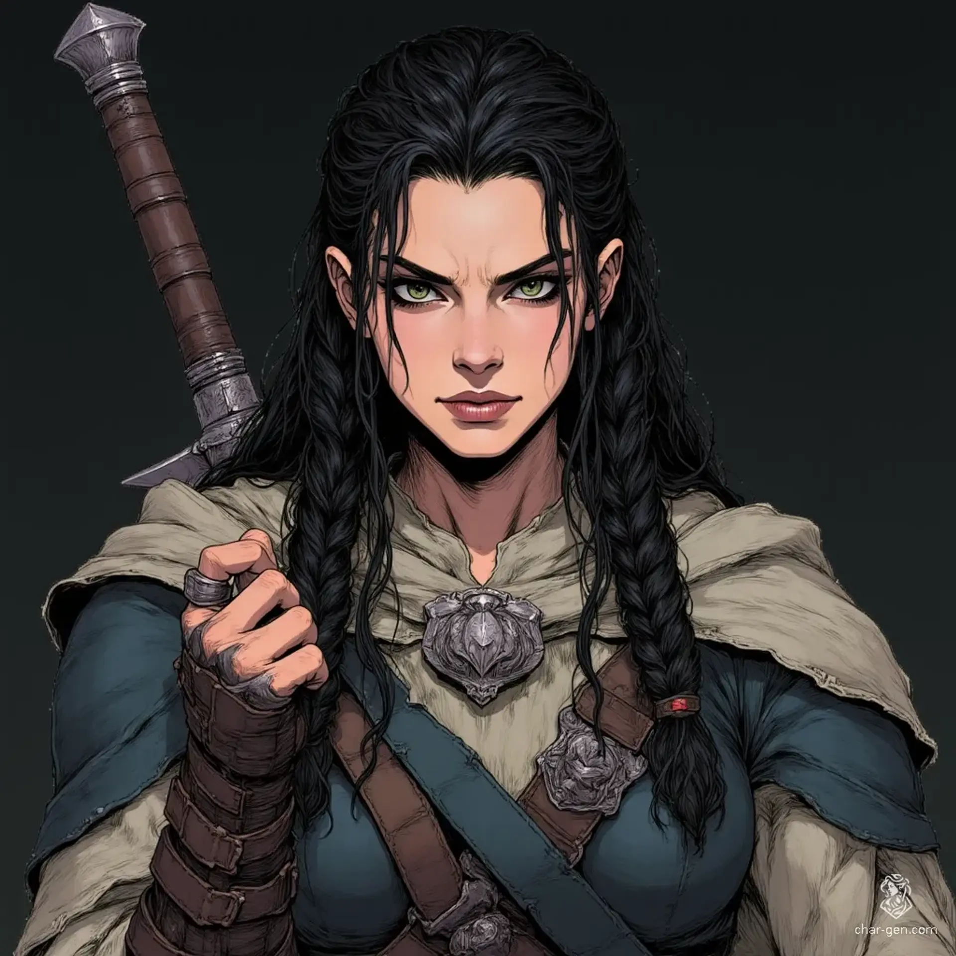 Lady Serelith Vaeren - AI-generated fantasy NPC